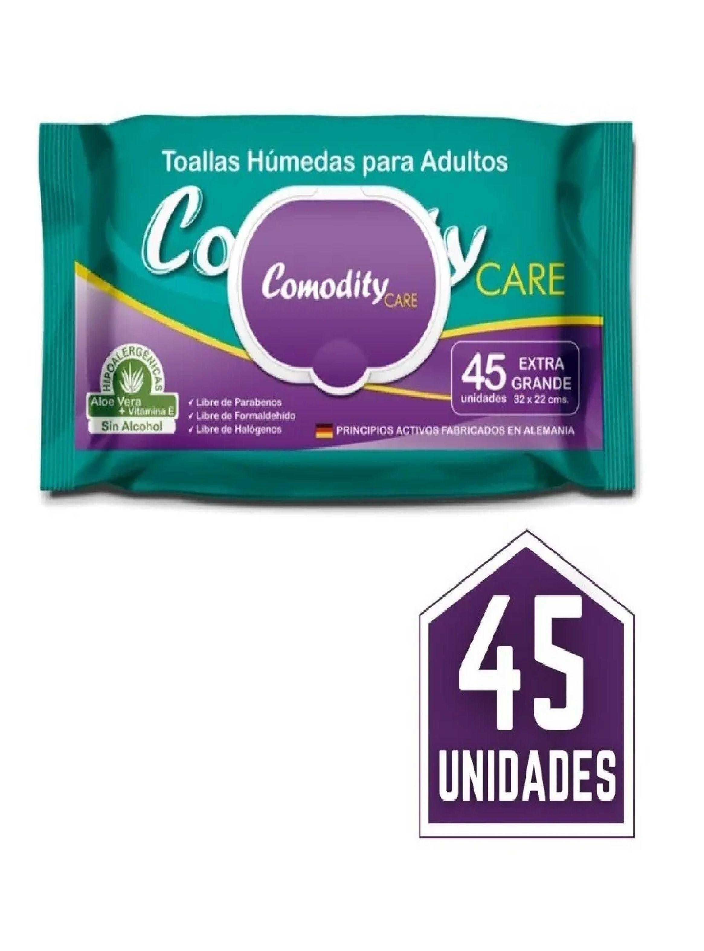 Toallitas Humedas Adulto Comodity X45 Tamaño Extra Grande-2