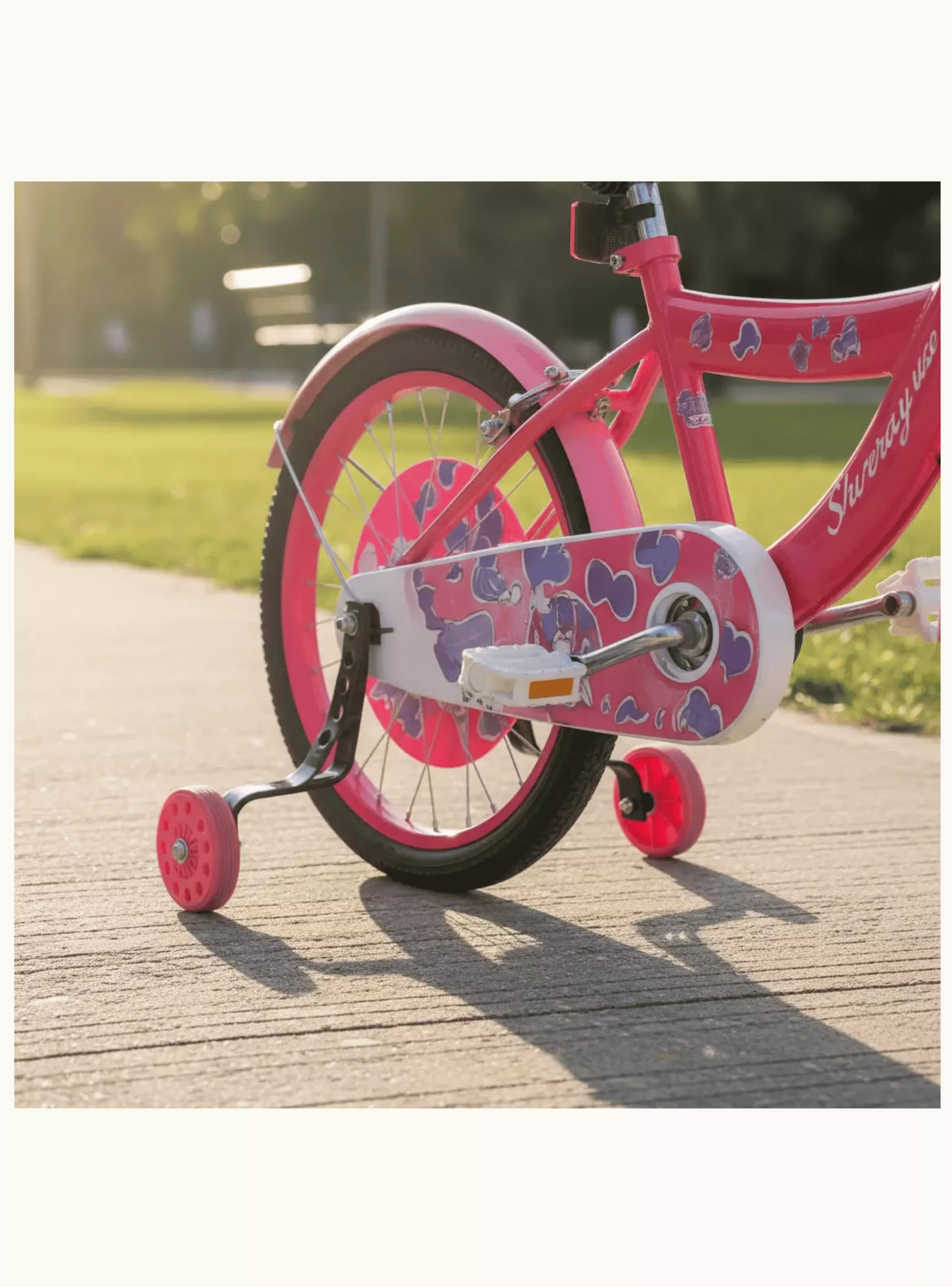 Bicicleta Infantil Con Ruedas De Aprendizaje Fucsia-3