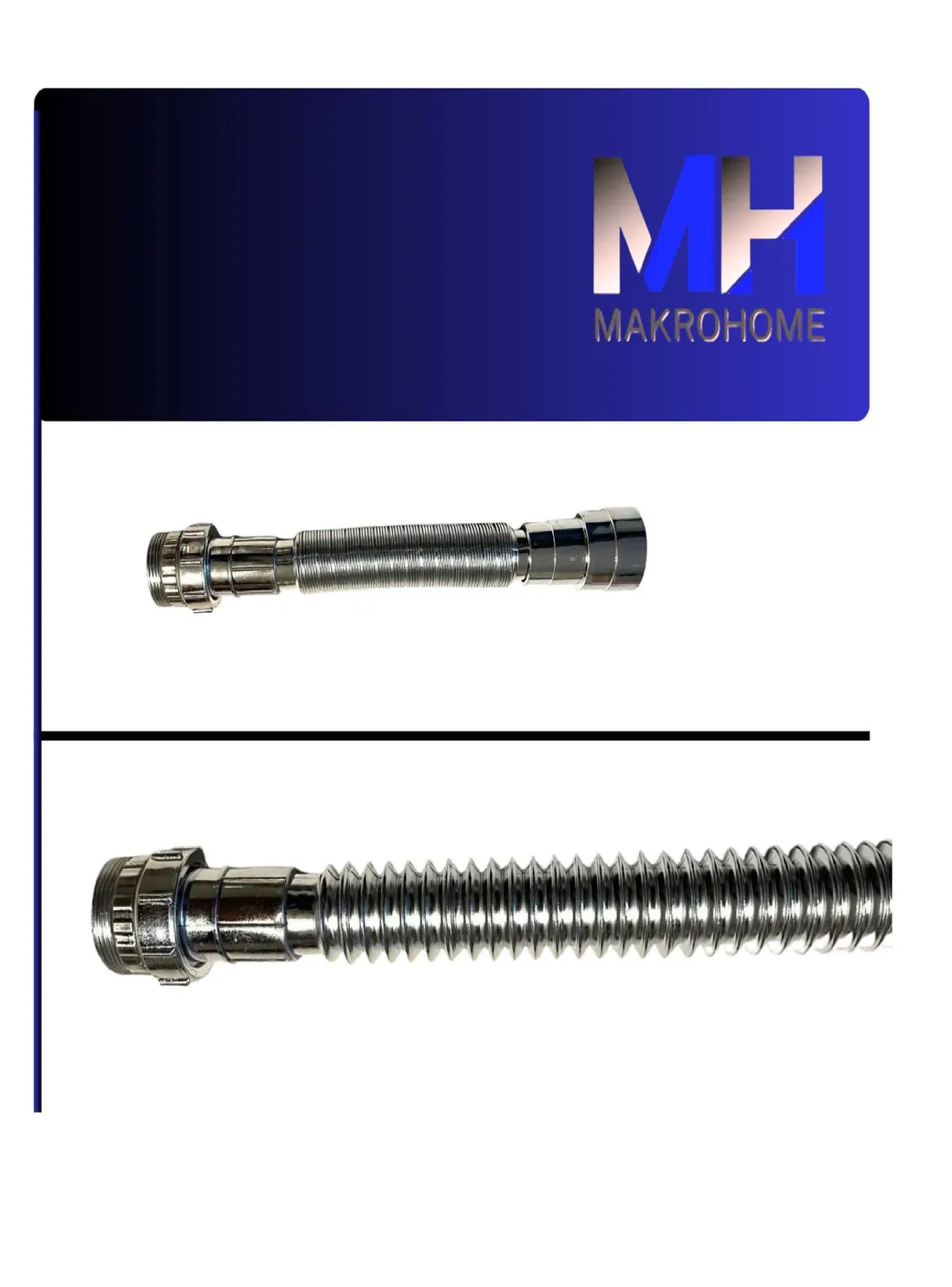 Alargador Sifon Acordeon Universal 1 1/4 Y 1 1/2 Cromado-2