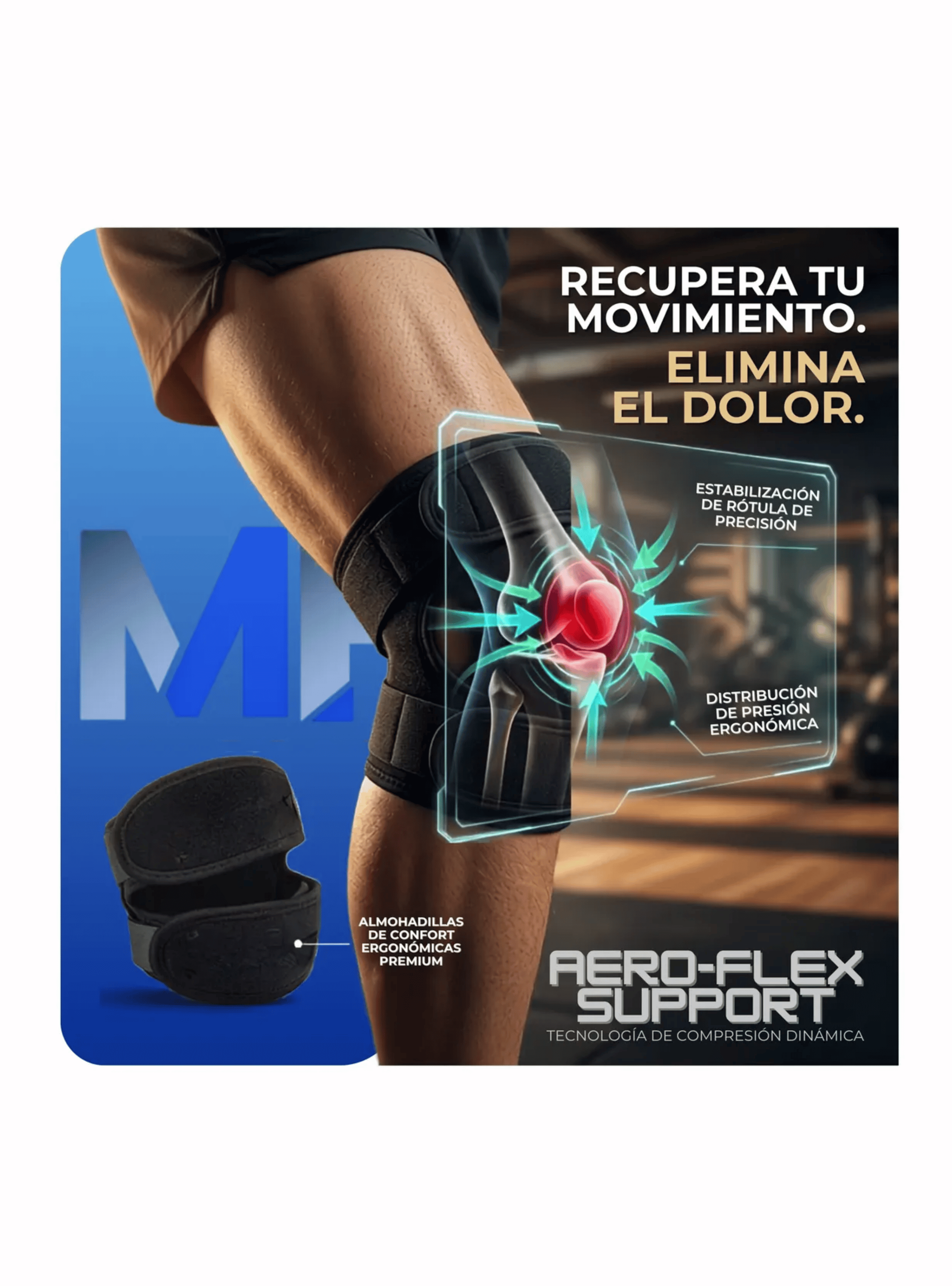 Pack X2 Rodillera Ortopedica Rotula Menisquera Deportiva-6