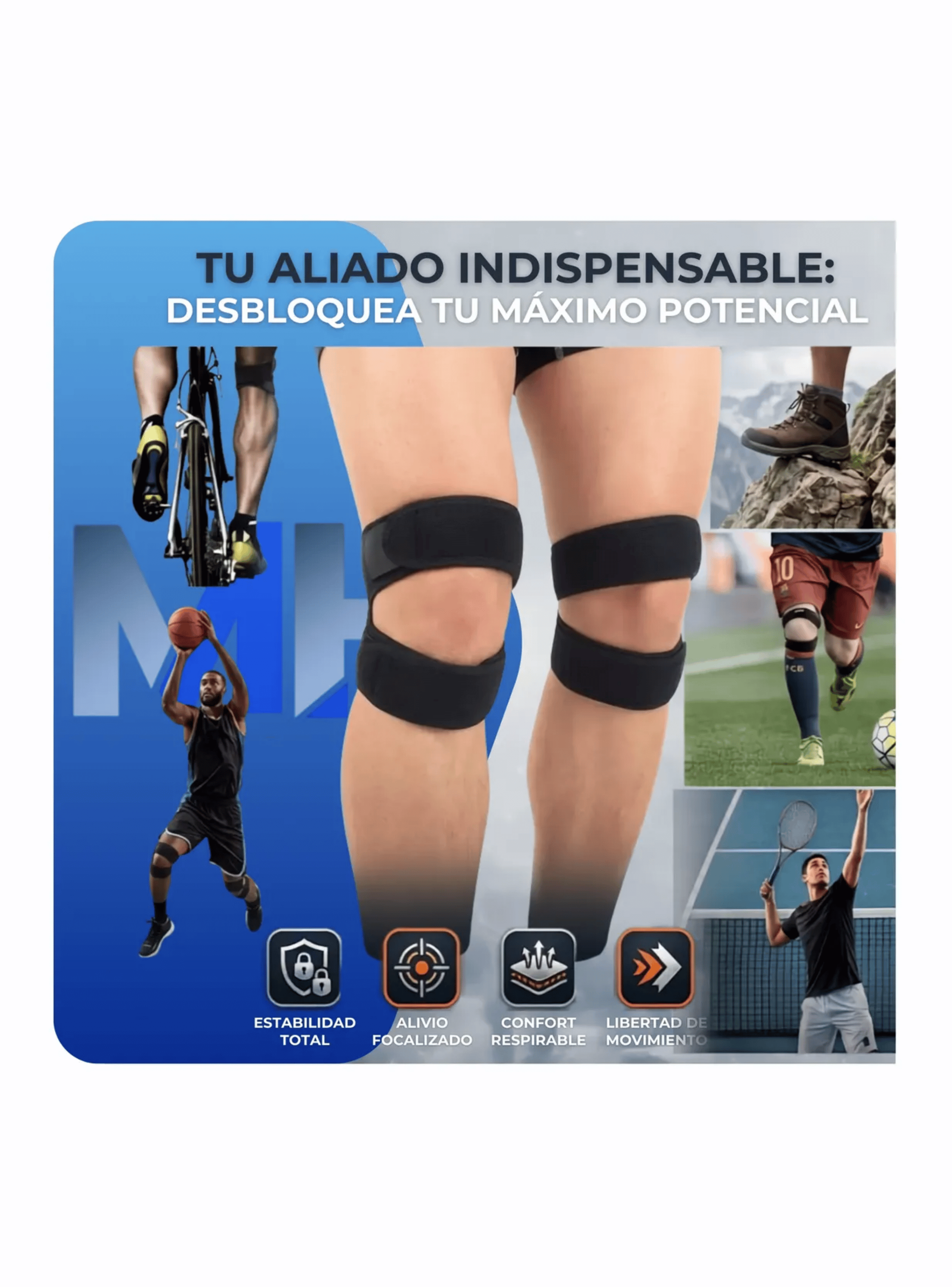 Pack X2 Rodillera Ortopedica Rotula Menisquera Deportiva-7