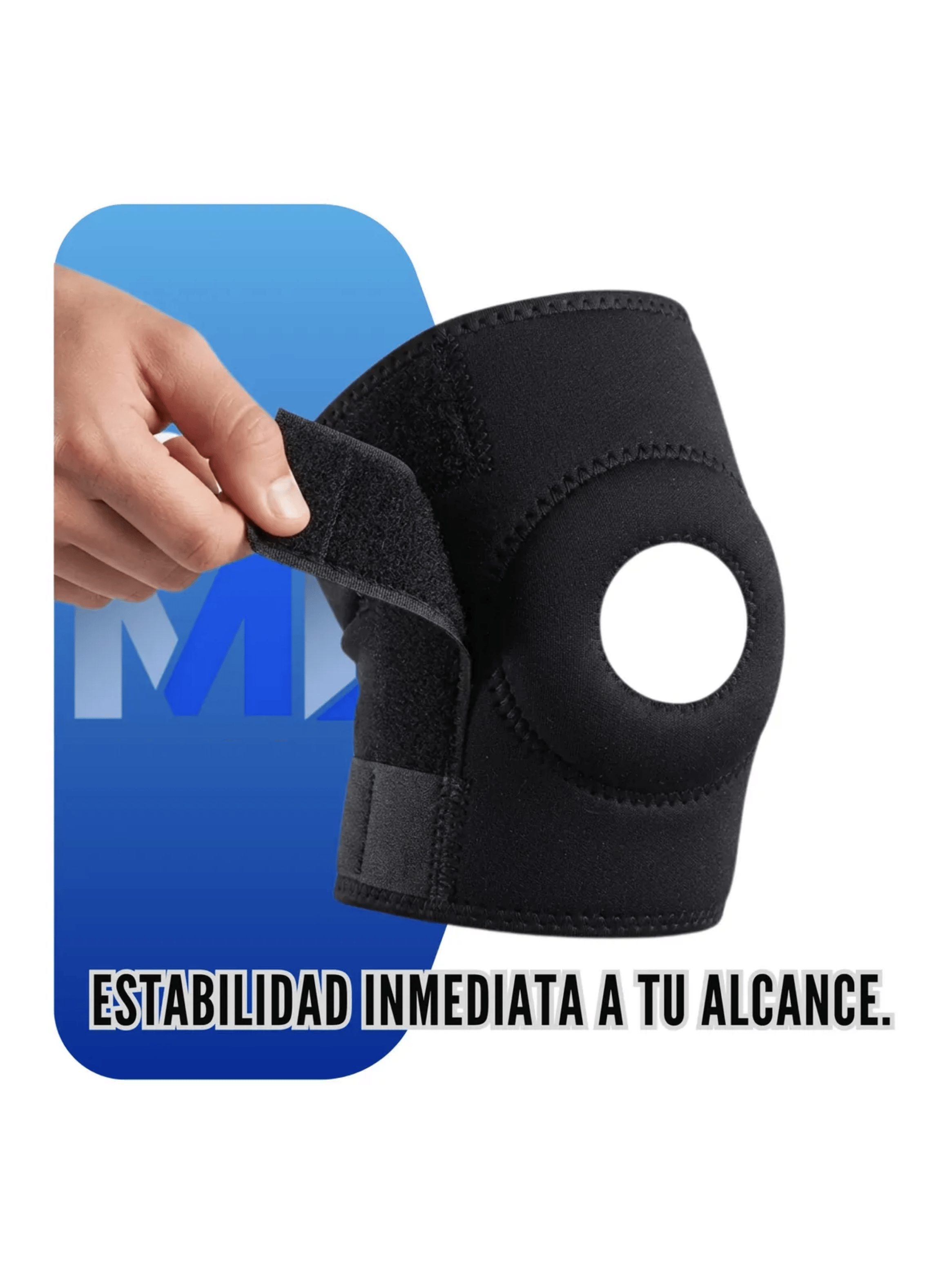 Rodillera Para Meniscos Soporte Rotula Triple Banda Sujecion-2