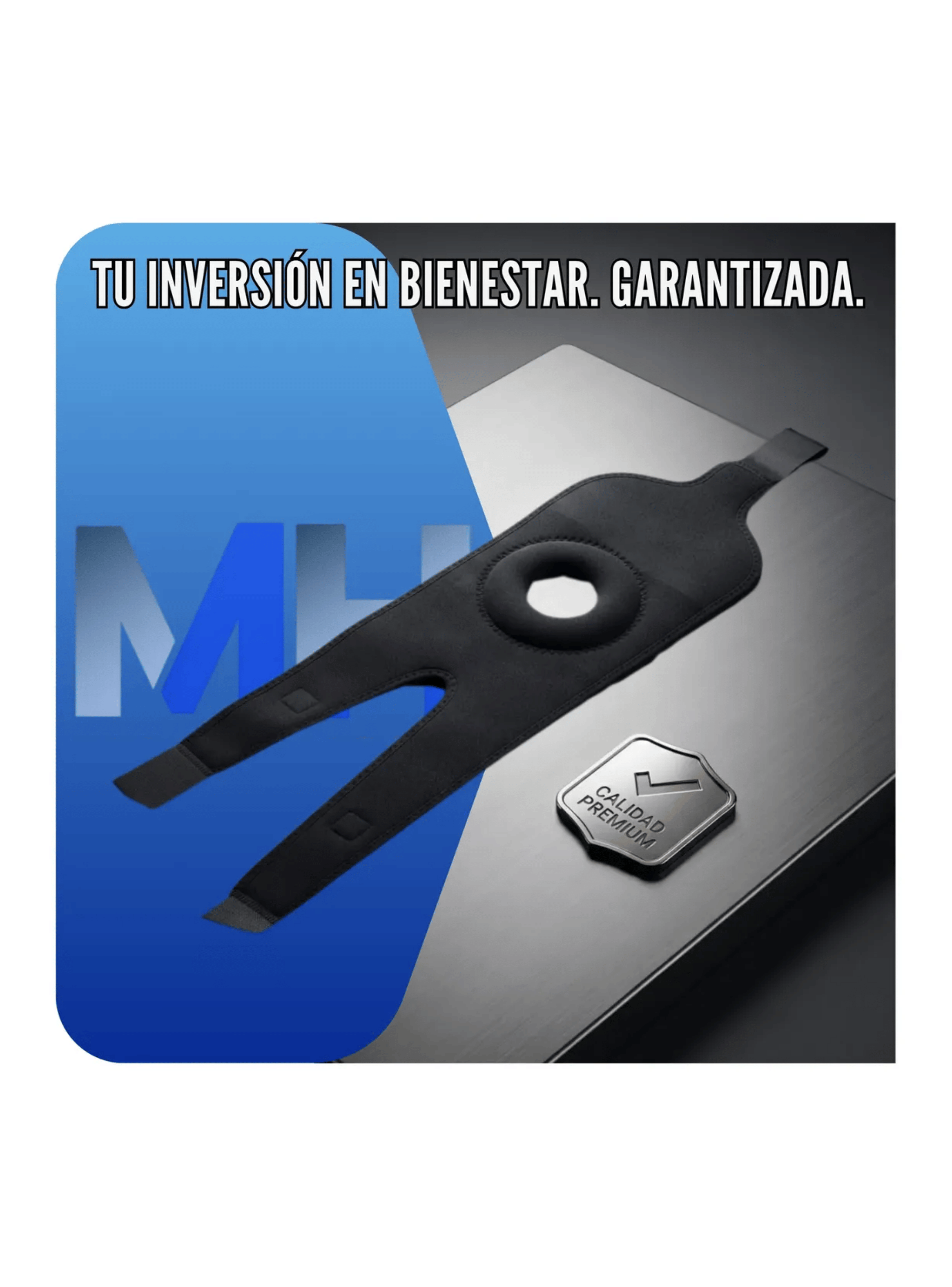 Rodillera Para Meniscos Soporte Rotula Triple Banda Sujecion-3