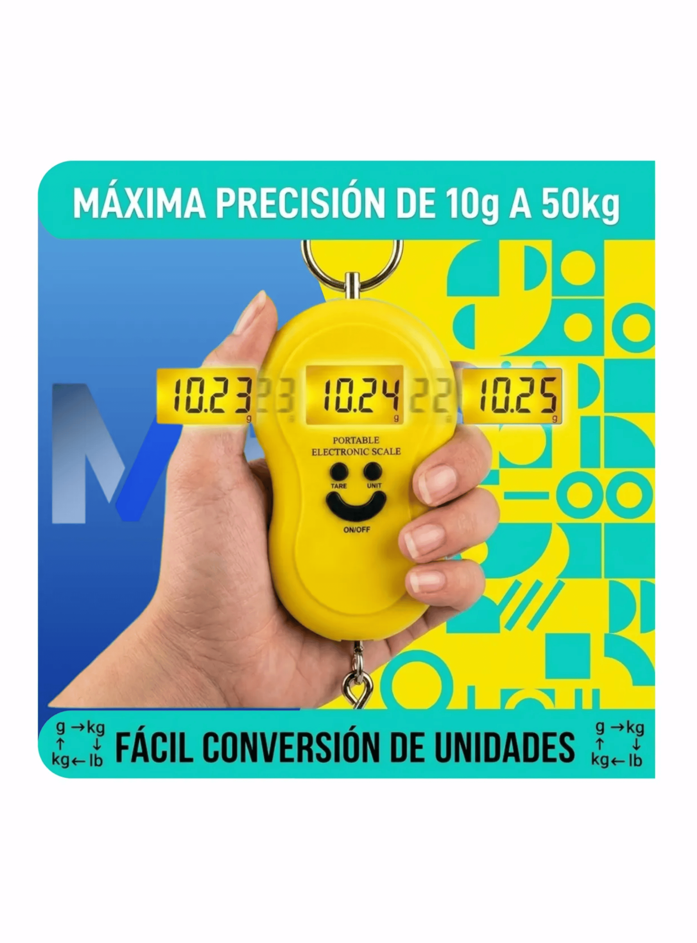 Balanza Digital Para Maletas Pesa Equipaje De Mano 50kg-2