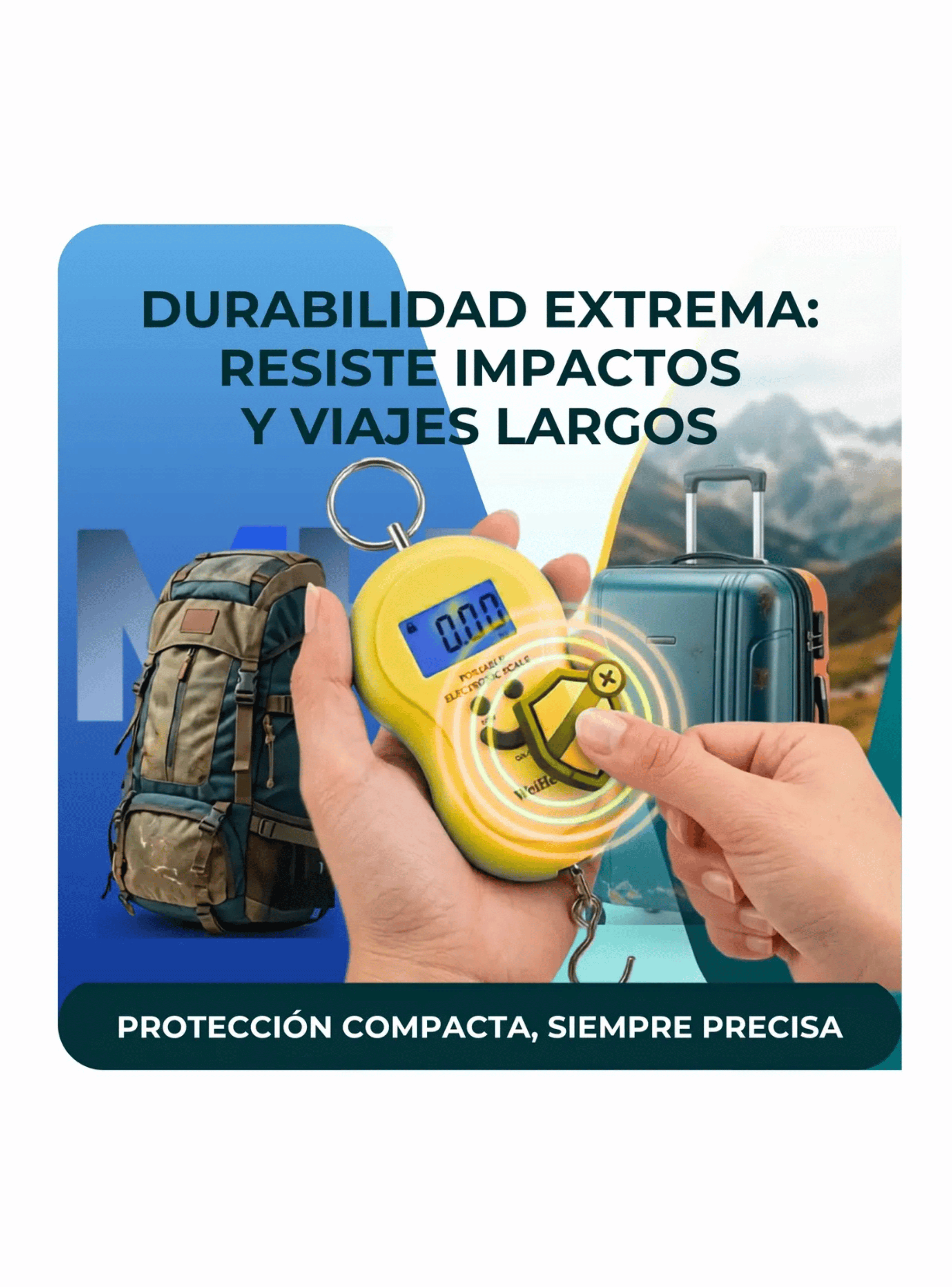 Balanza Digital Para Maletas Pesa Equipaje De Mano 50kg-5
