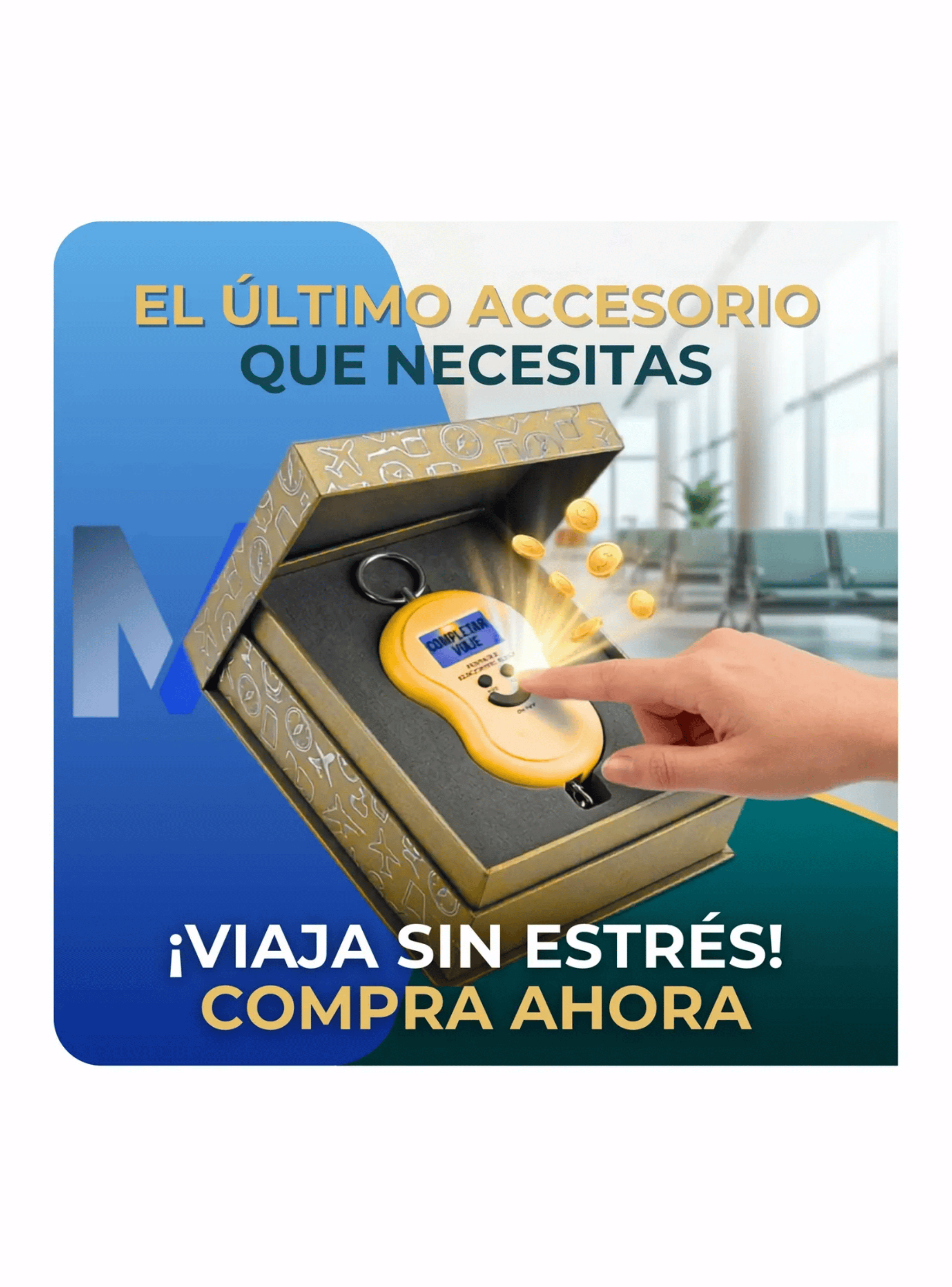 Balanza Digital Para Maletas Pesa Equipaje De Mano 50kg-6