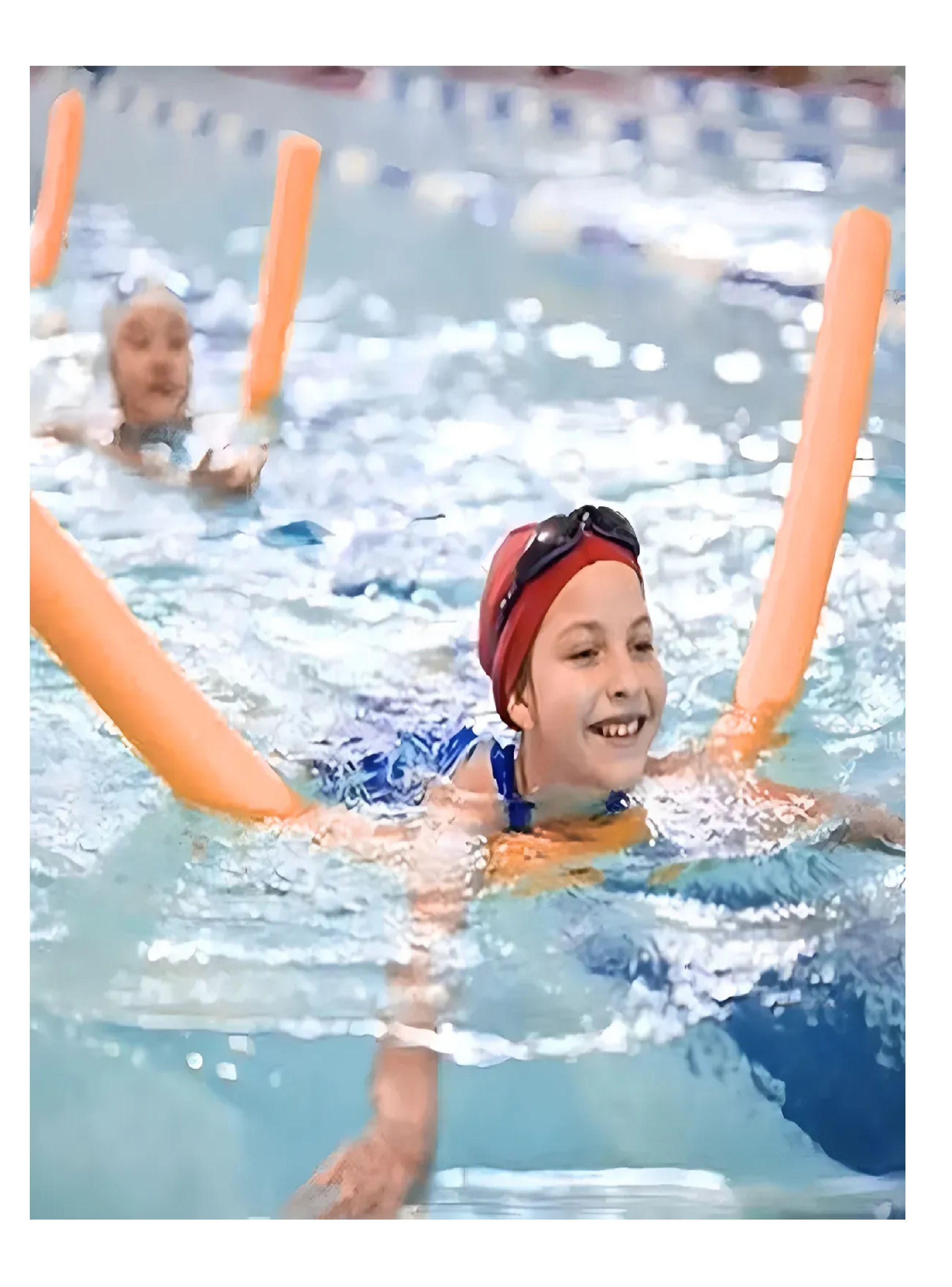 Fideos Flotadores De Espuma Para Piscina Pack X 10 Naranja-2