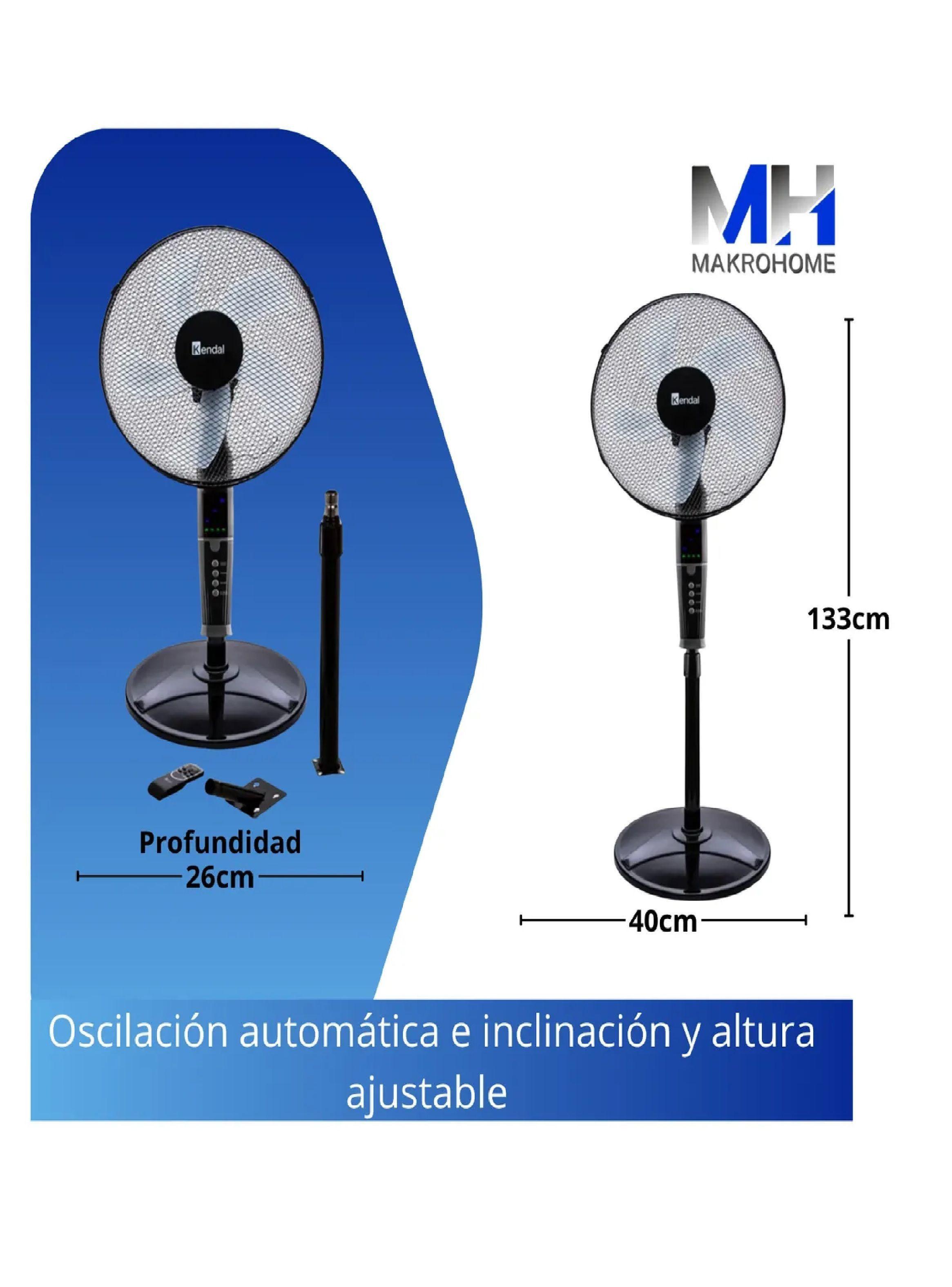 Ventilador 3 En 1 Kendal 16 Pulgadas Negro 3 Velocidades-3