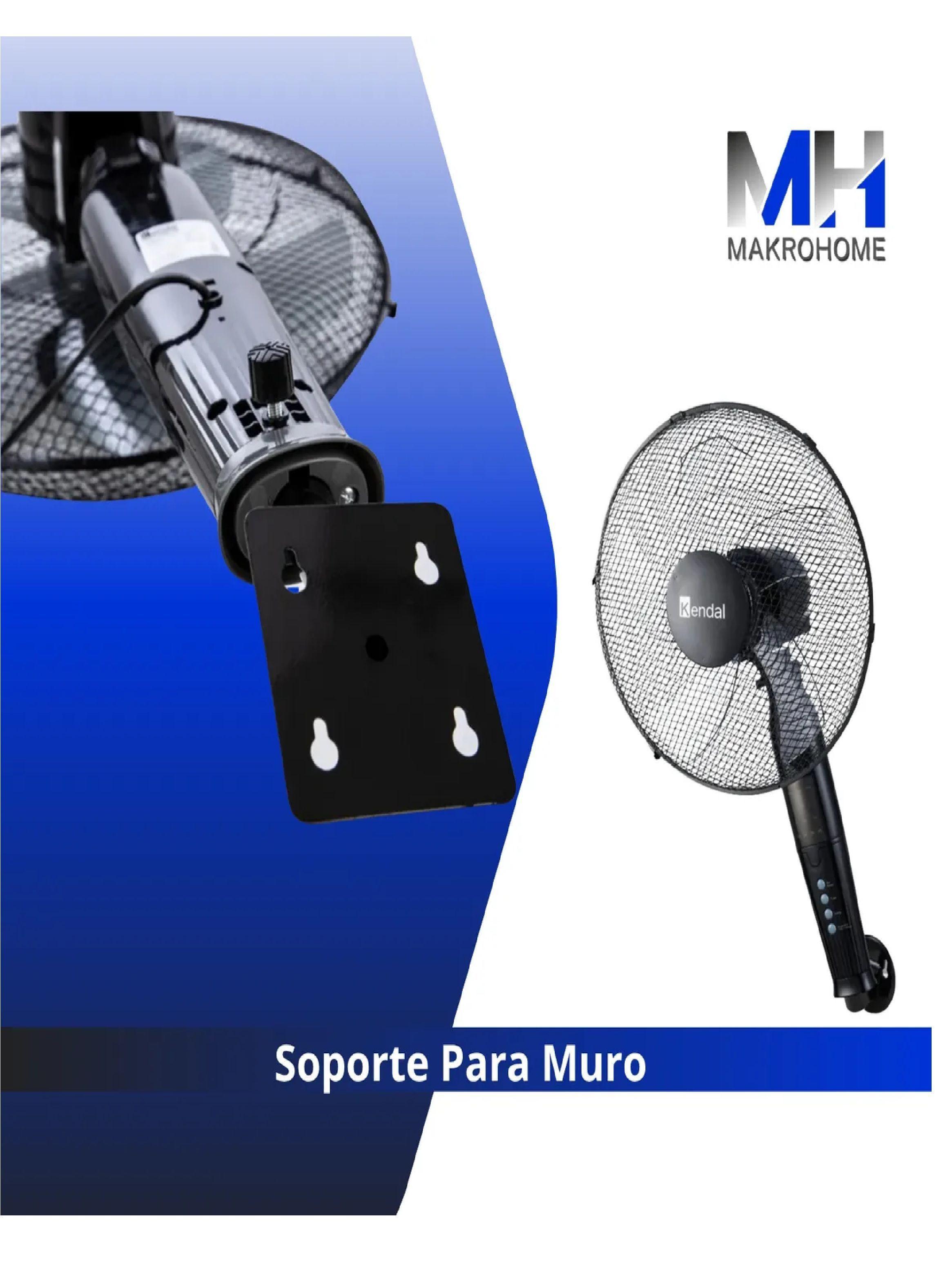 Ventilador 3 En 1 Kendal 16 Pulgadas Negro 3 Velocidades-4