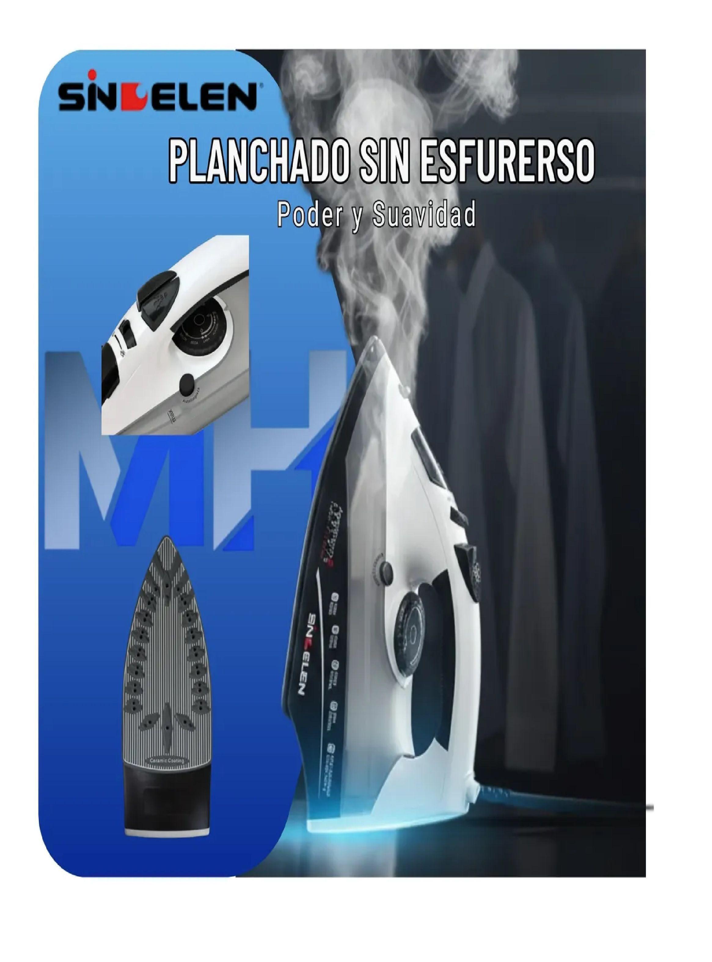 Plancha A Vapor Sindelen Aerosteam 2 Ceramic V-400bl 2000w-2