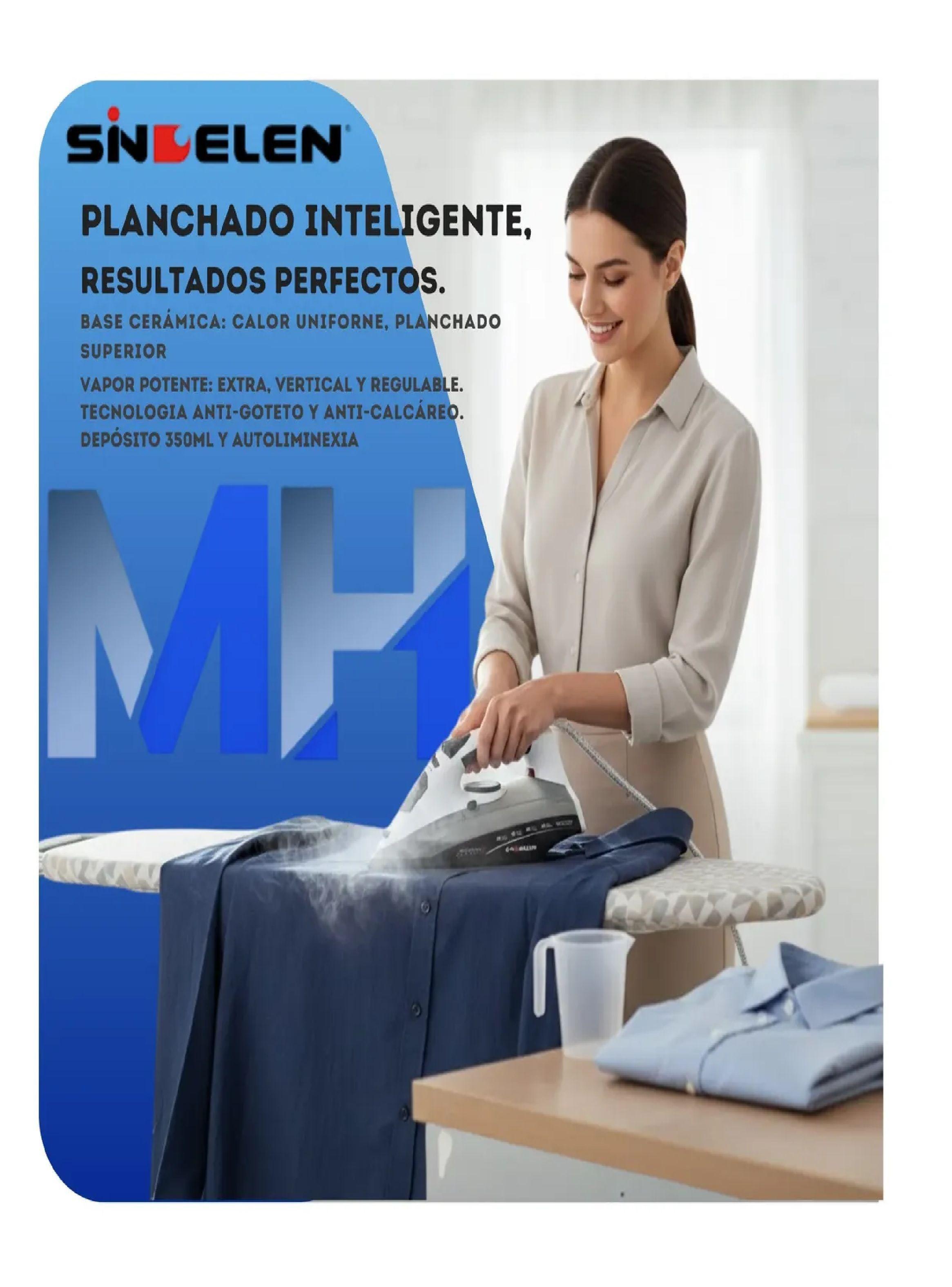 Plancha A Vapor Sindelen Aerosteam 2 Ceramic V-400bl 2000w-3