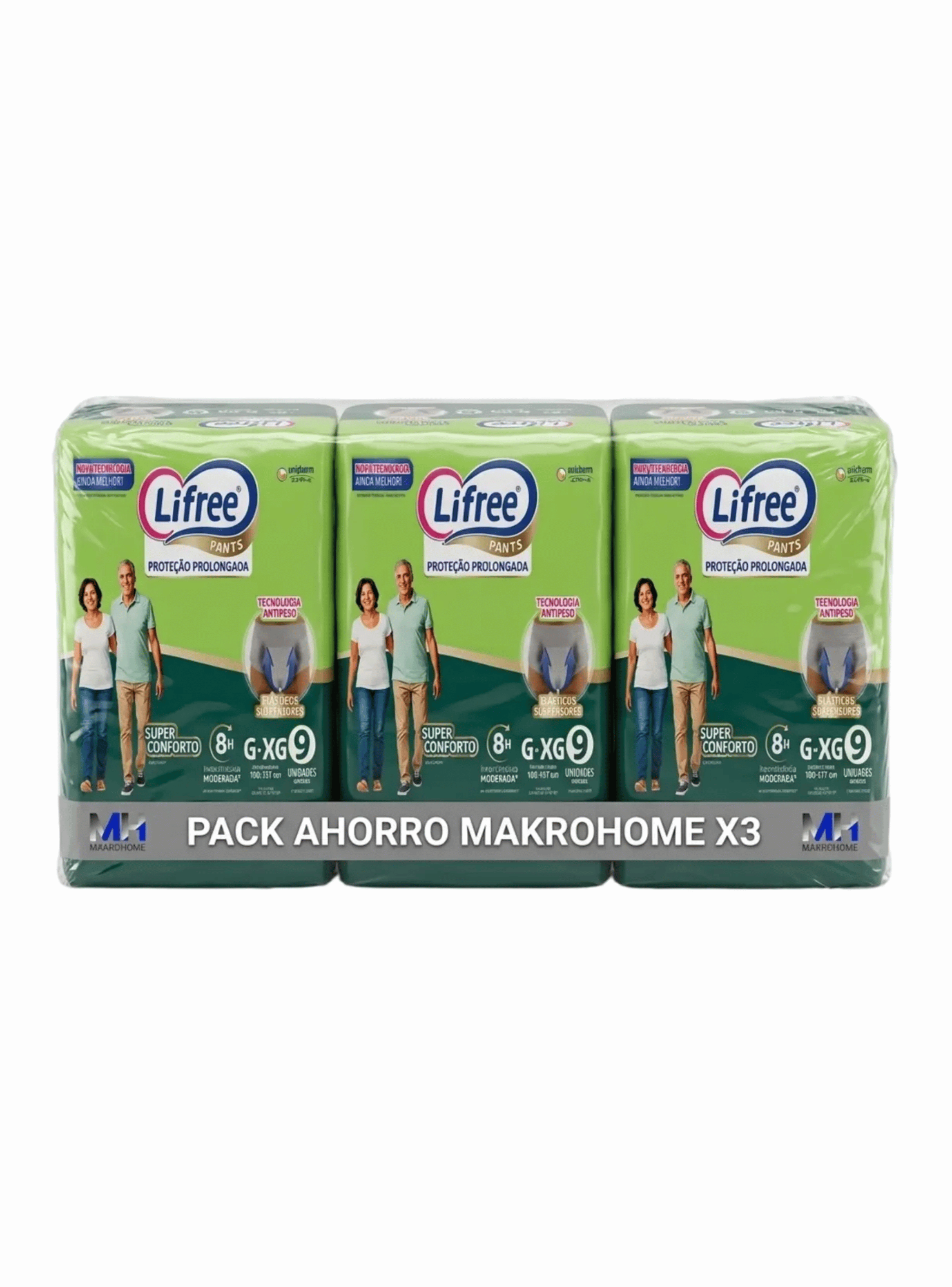 Panal Adulto Lifree Pants G xg 27 Unidades 8 Horas Pack X3-0