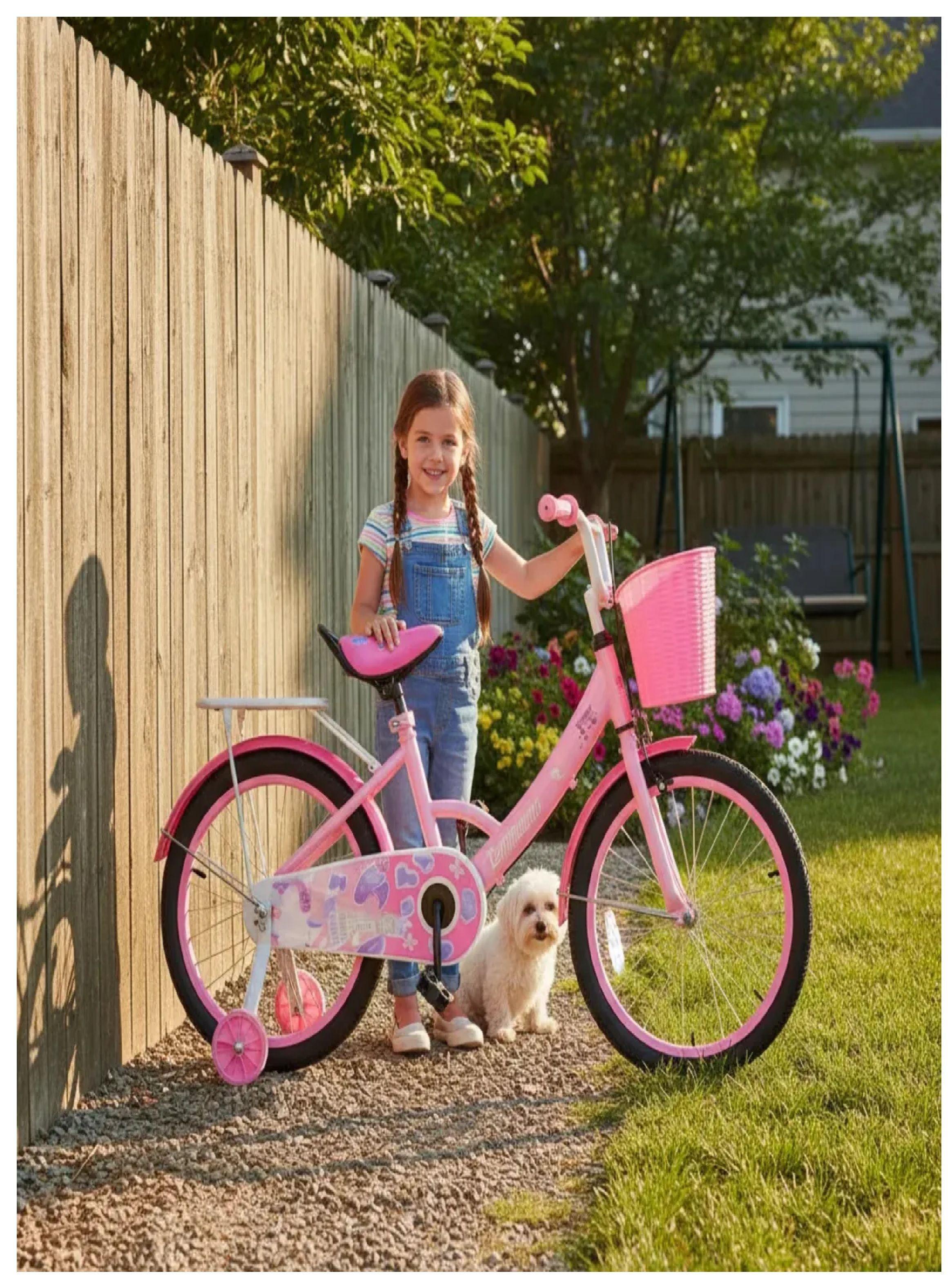 Bicicleta Aro 20 Infantil Con Ruedas De Aprendizaje Niñas Rosa-7