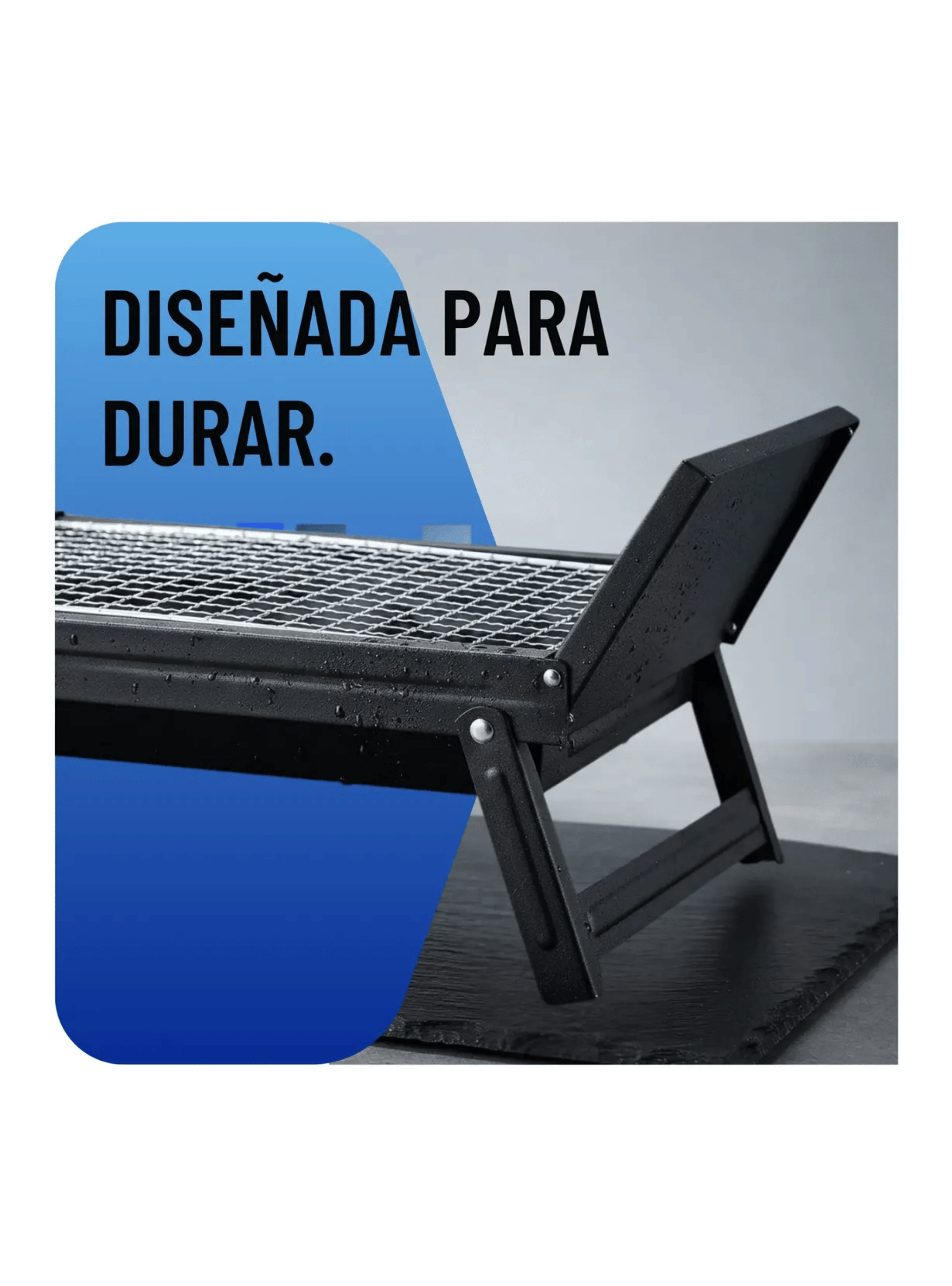 Parrilla Portatil Plegable Compacta A Carbon Camping 60 Cm-2