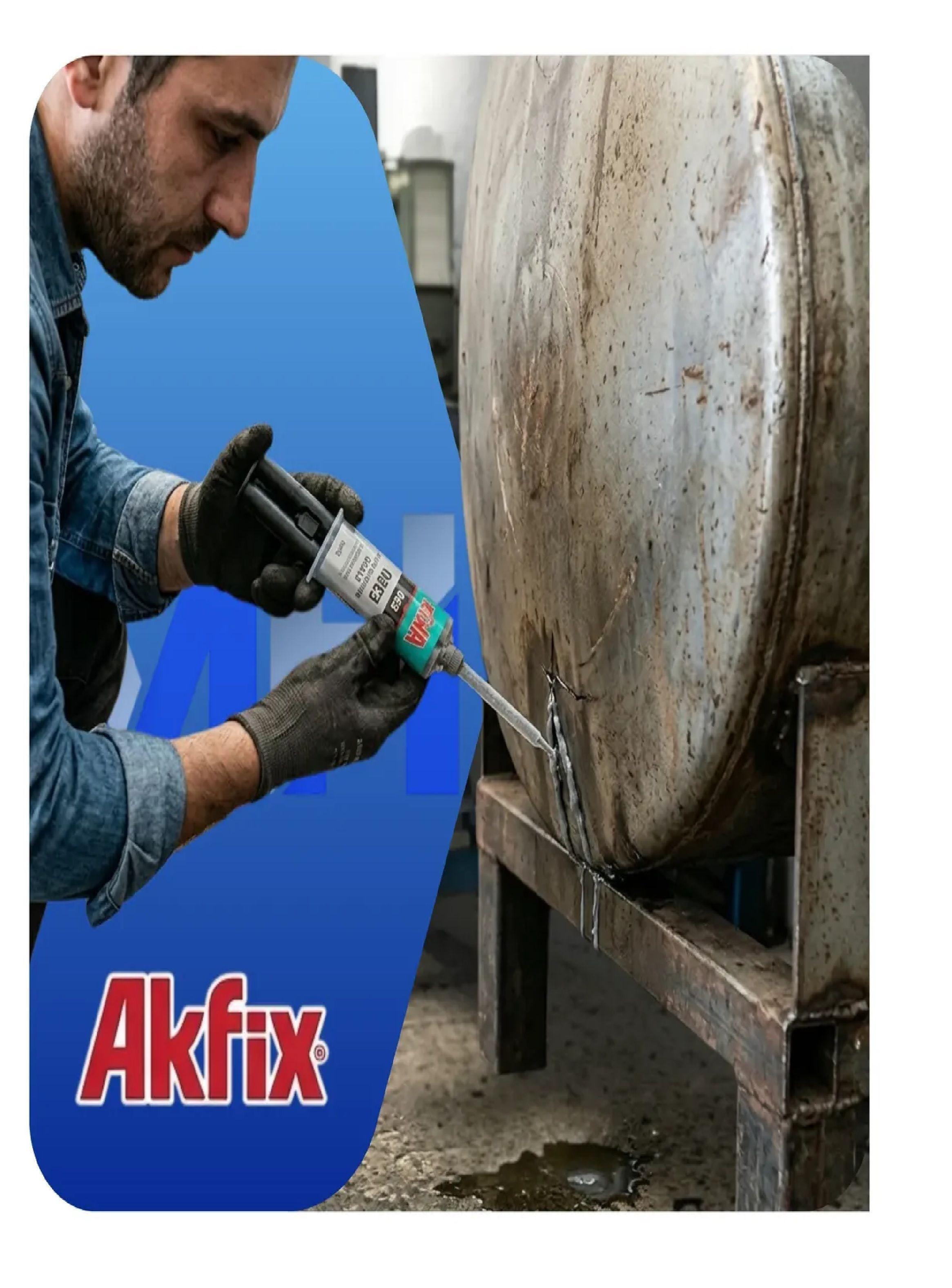 Pack 3 Adhesivo Epoxi Acero Akfix E350 Jeringa 25ml-4