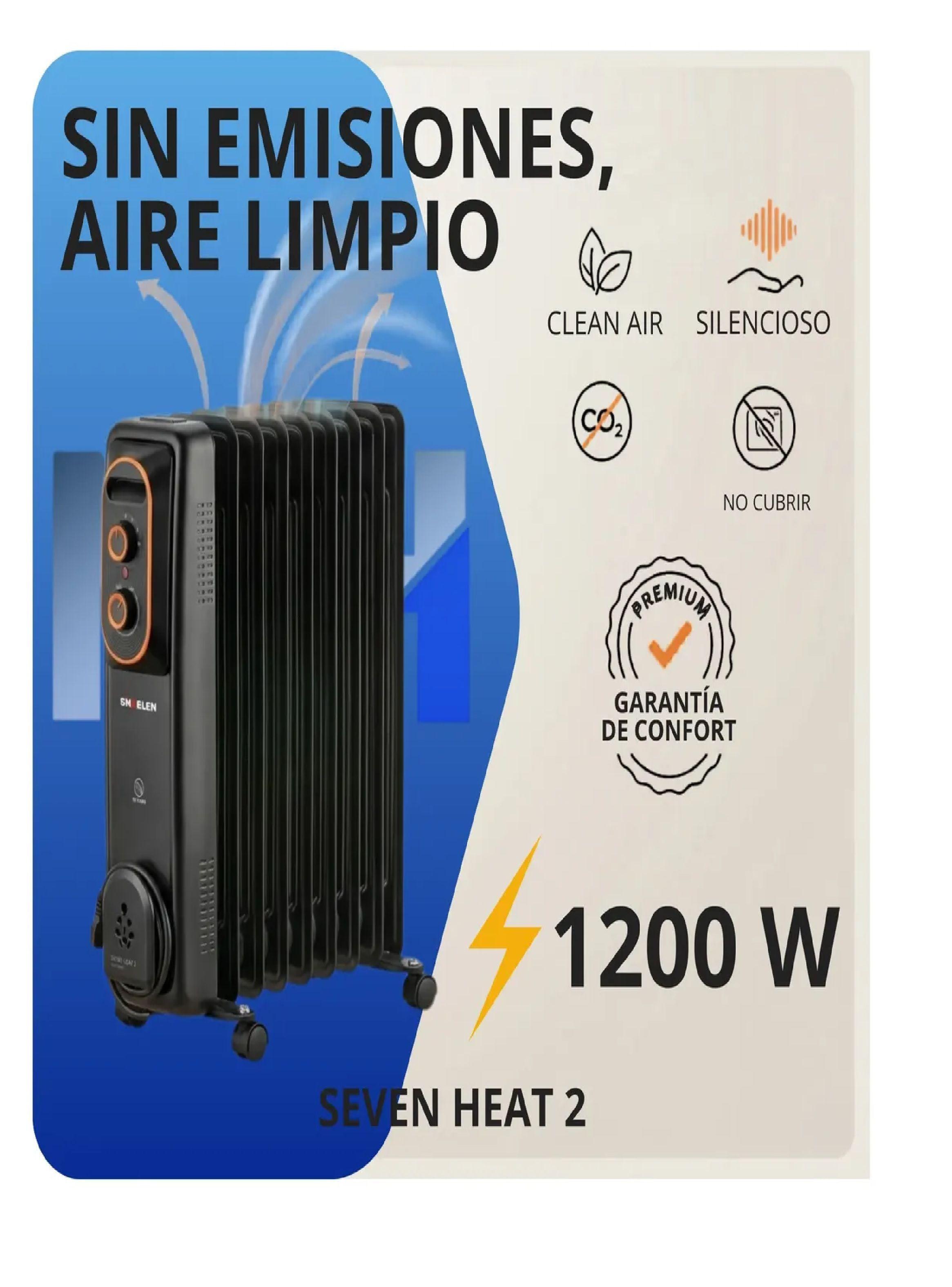 Convector Oleo Electrico Sindelen 1250w Calor Puro Duradero-2