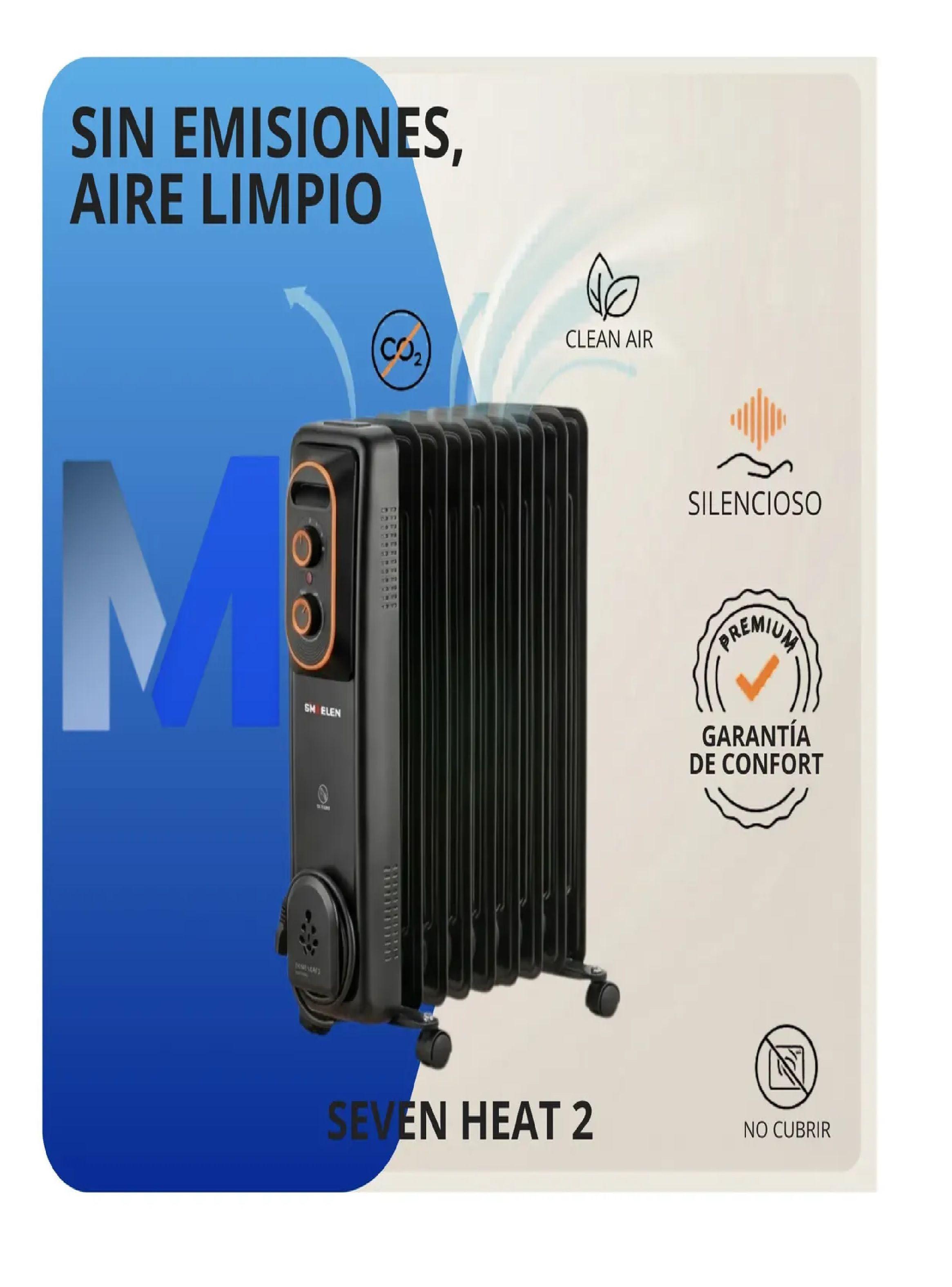 Convector Oleo Electrico Sindelen 1250w Calor Puro Duradero-4
