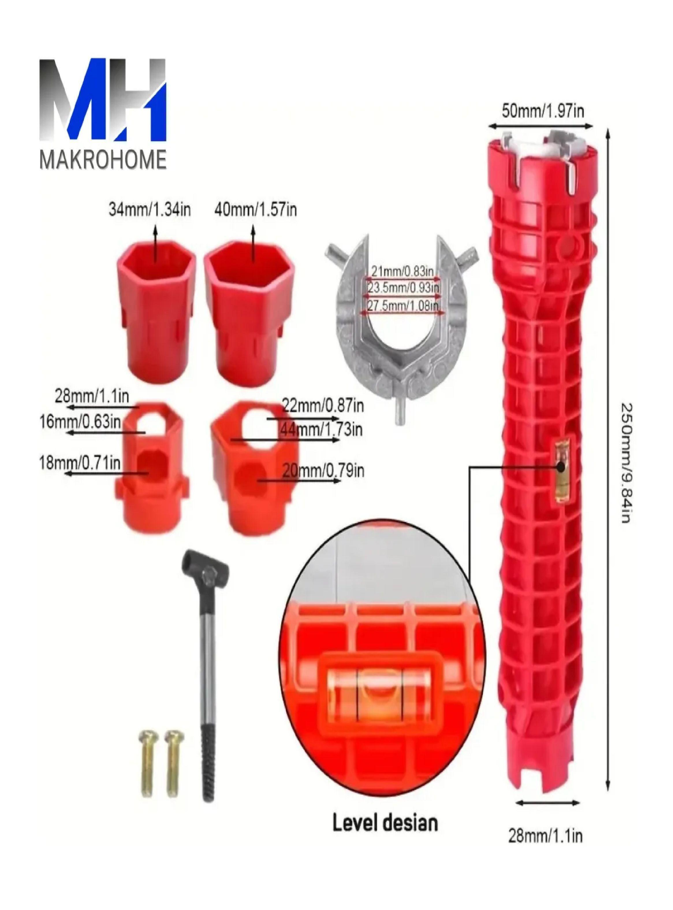 Llave Gasfiteria Multifuncion 8 En 1 Grifería Baño Cocina-2