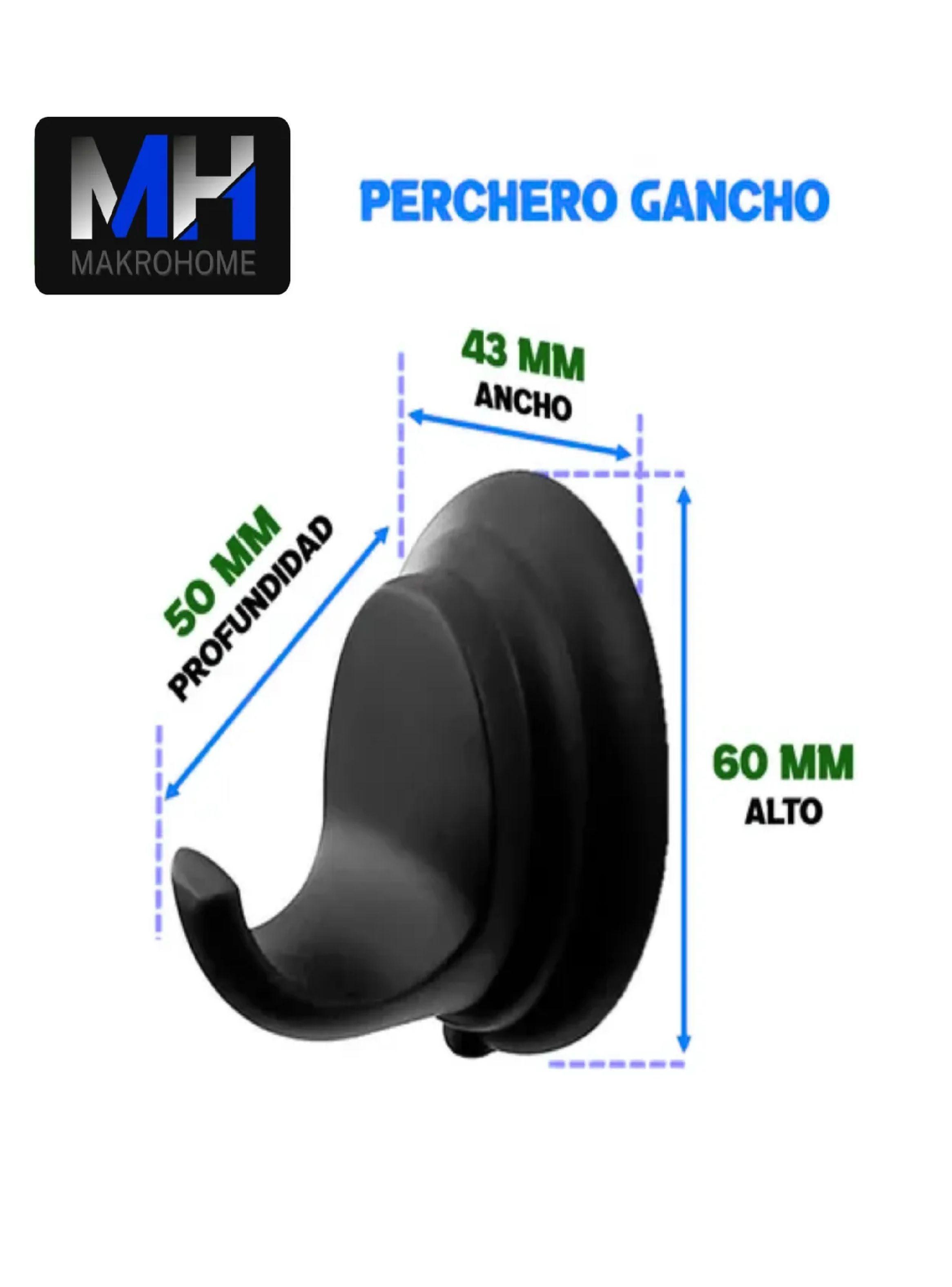 Accesorios De Baño 6 Piezas Kit Moderno Notte Täumm Negro-6