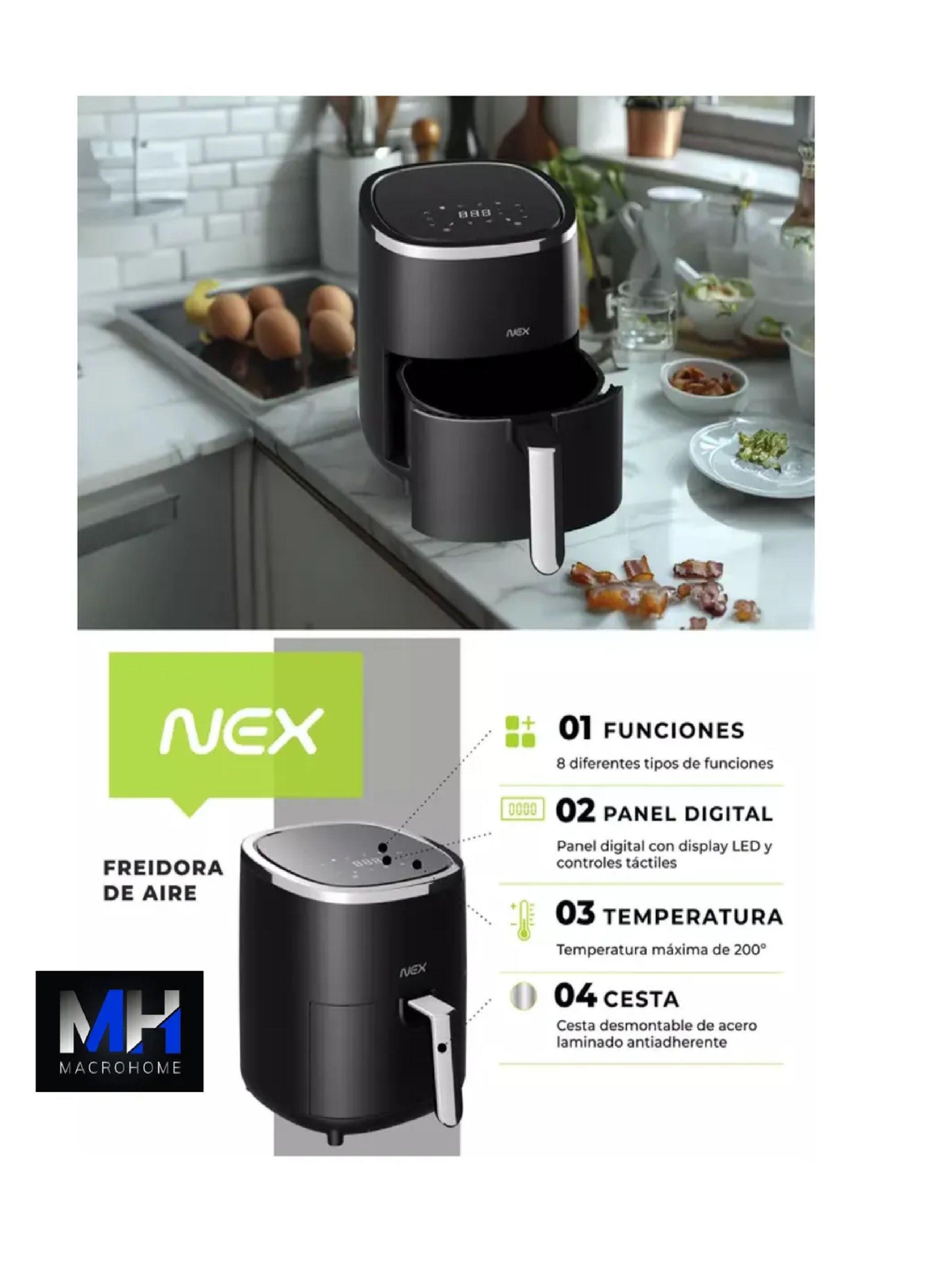 Freidora De Aire Digital 3.5l Temp Ajustable 1200w Air Fryer-3