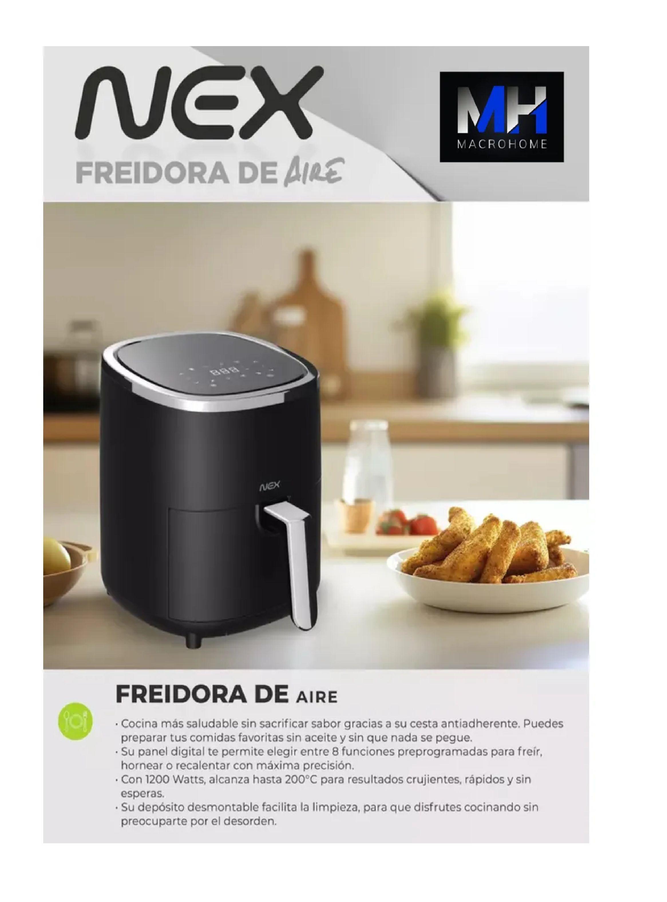 Freidora De Aire Digital 3.5l Temp Ajustable 1200w Air Fryer-4