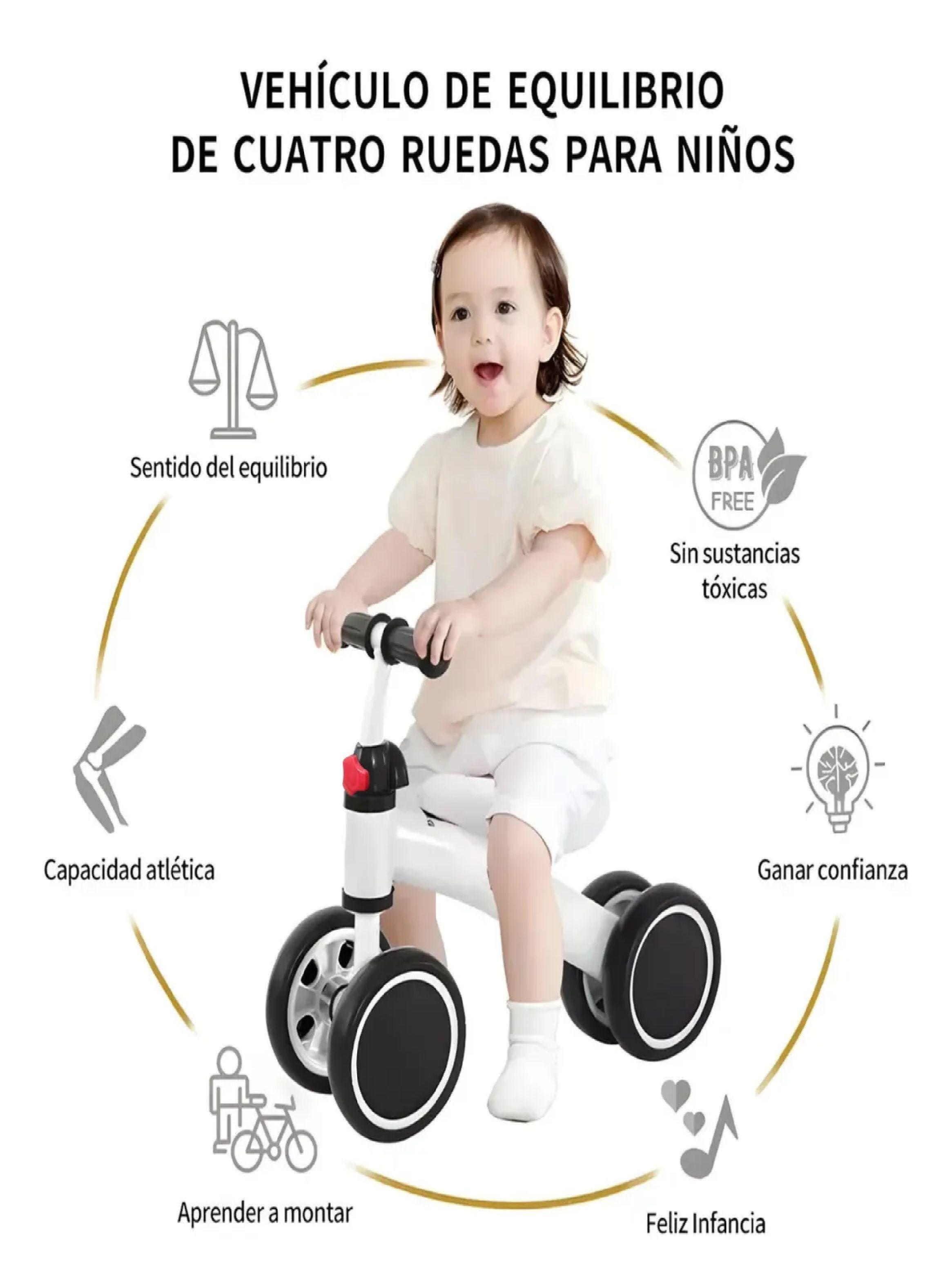 Bicicleta Correpasillo Triciclo Aprendizaje Equilibrio Niños Rosa-3