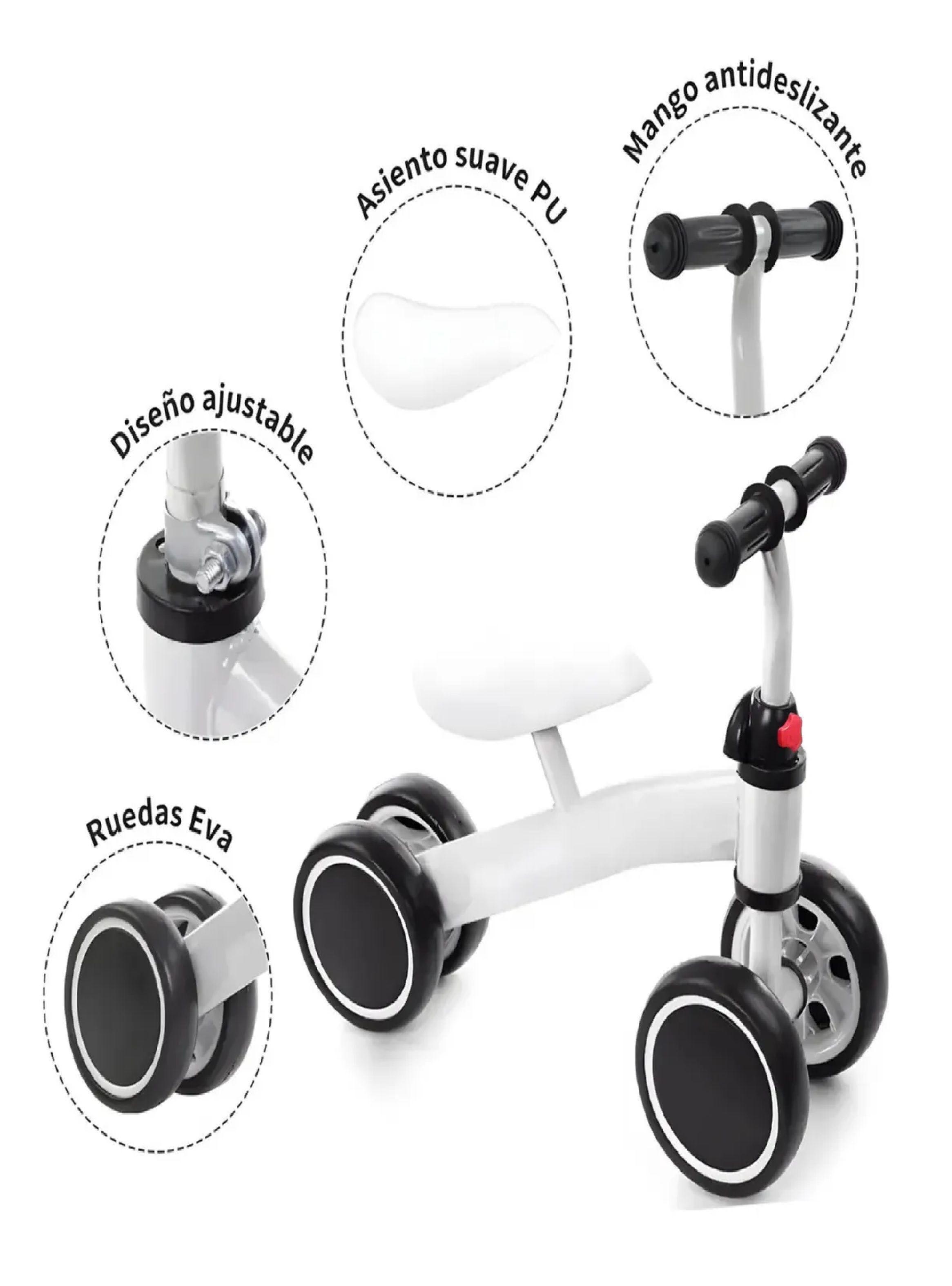 Bicicleta Correpasillo Triciclo Aprendizaje Equilibrio Niños Rosa-4