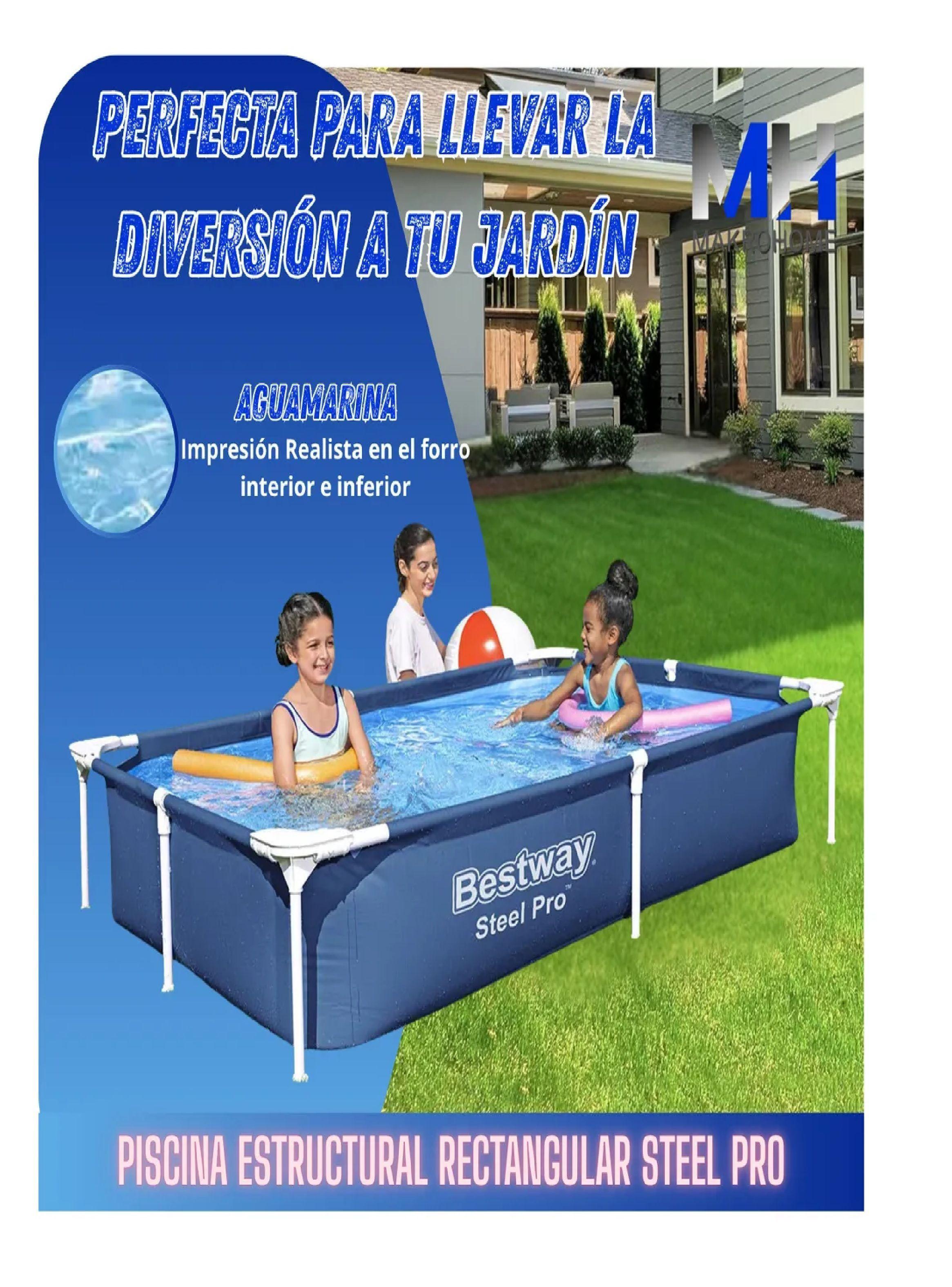 Piscina Rectangular Bestway 56401 Azul 2.21mx1.50x0.43m-3