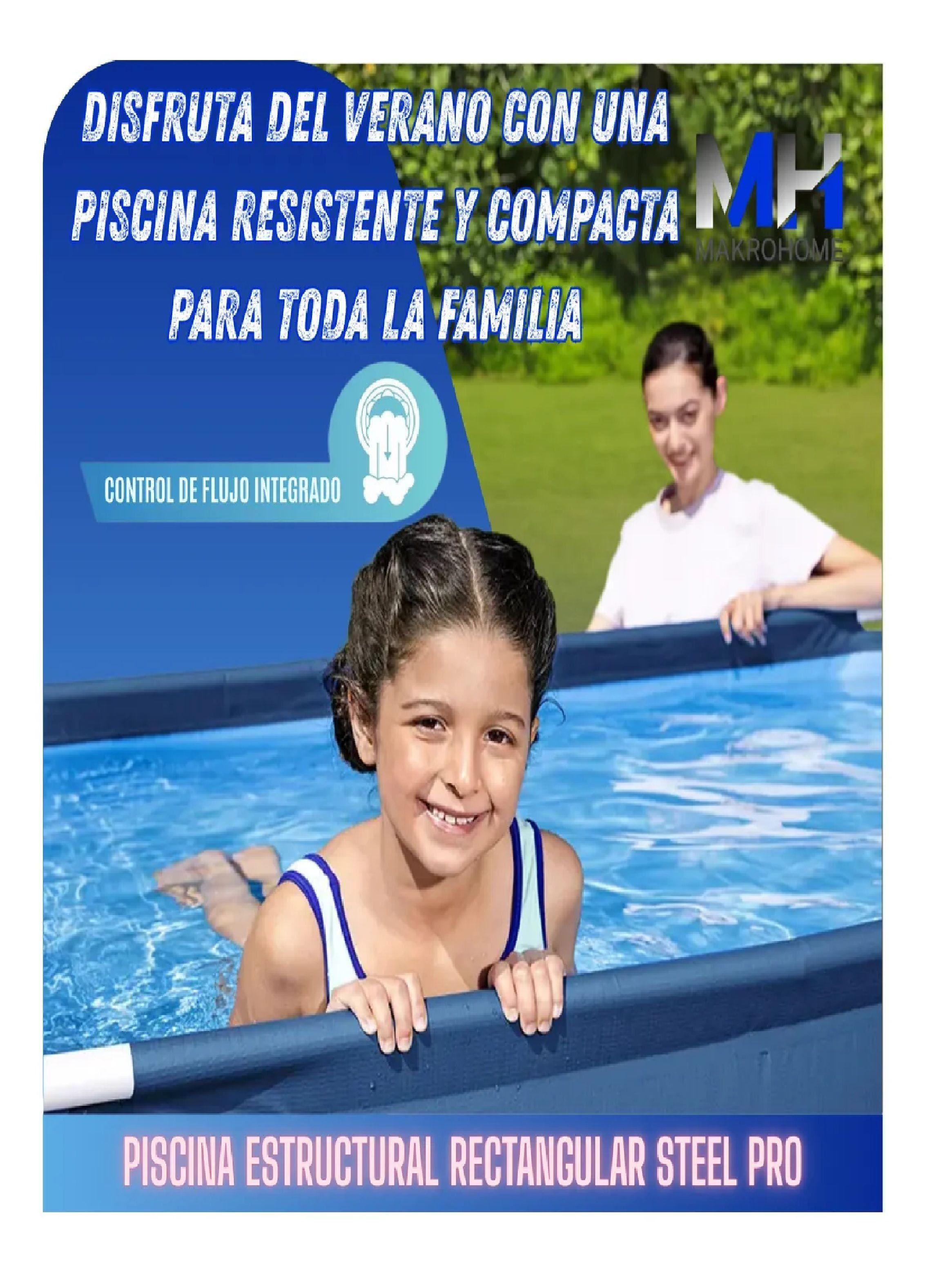 Piscina Rectangular Bestway 56401 Azul 2.21mx1.50x0.43m-4