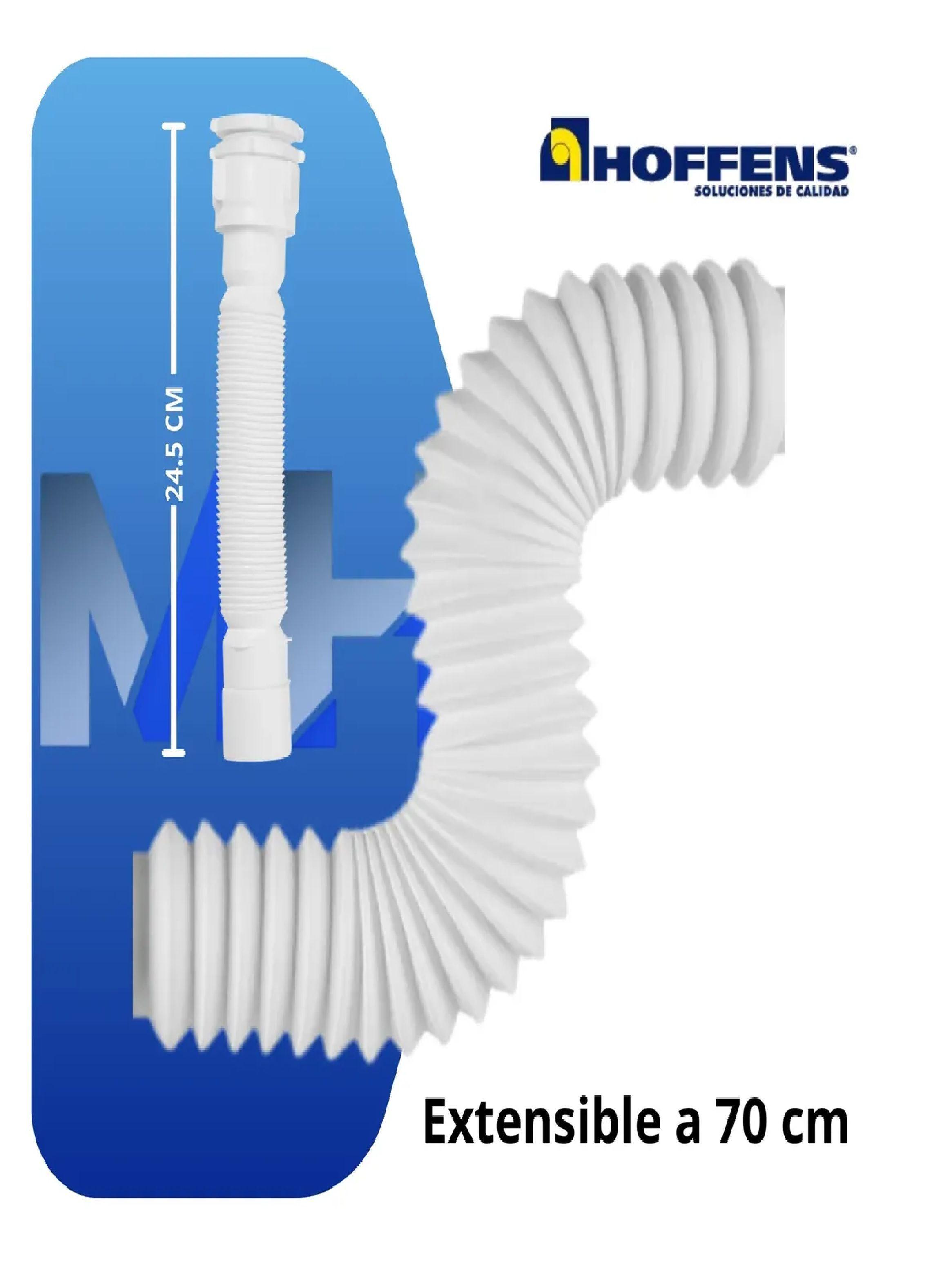 Sifón Flexible Universal Extensible 40mm 1 1/4 1 1/2 Hoffens-1