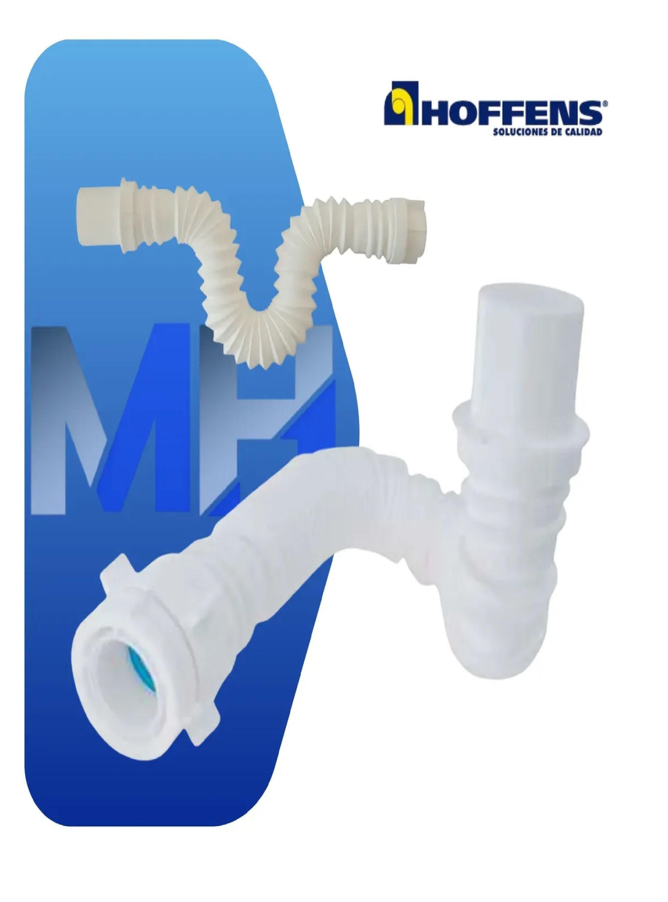 Sifón Flexible Universal Extensible 40mm 1 1/4 1 1/2 Hoffens-2