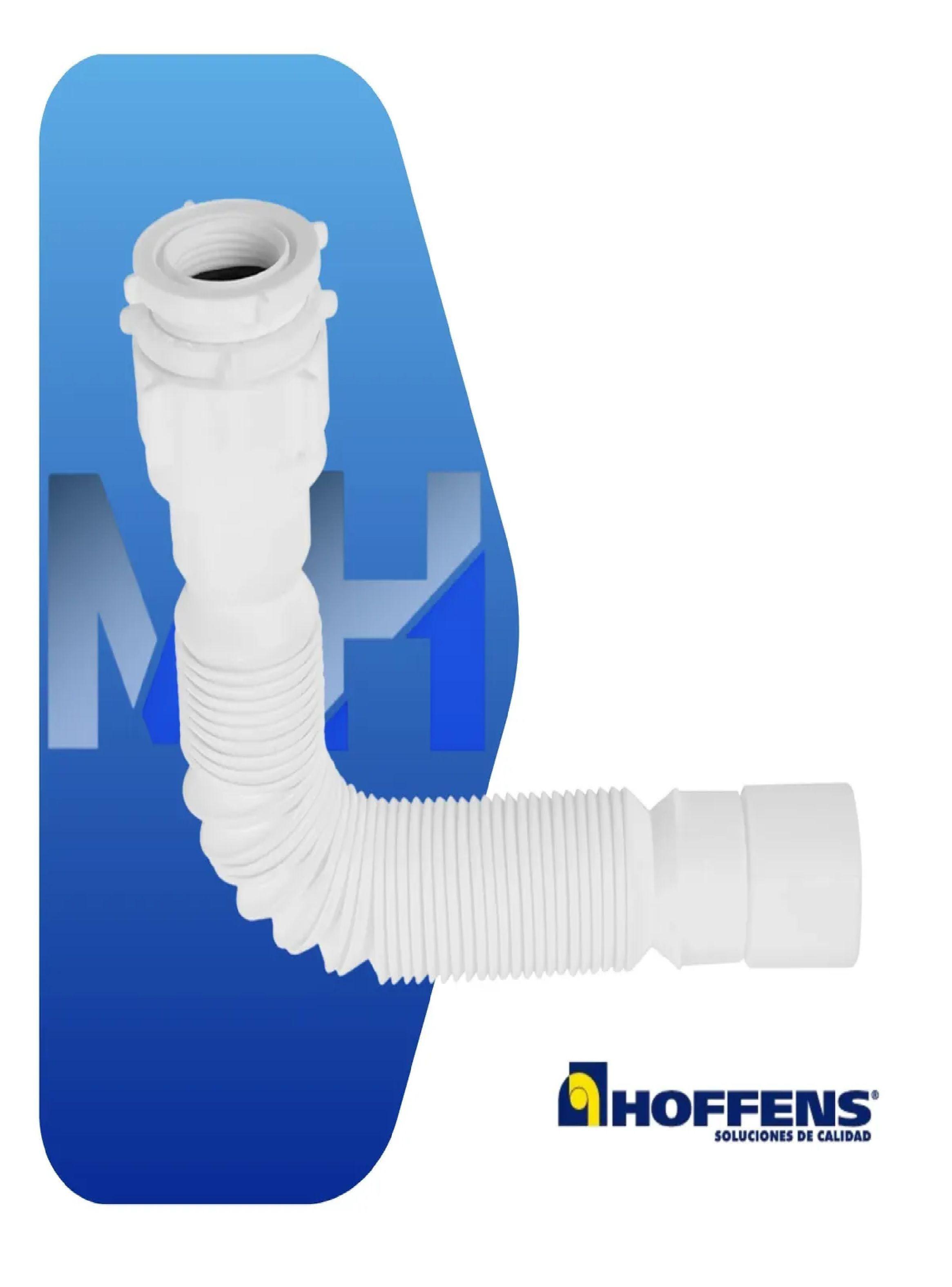Sifón Flexible Universal Extensible 40mm 1 1/4 1 1/2 Hoffens-3