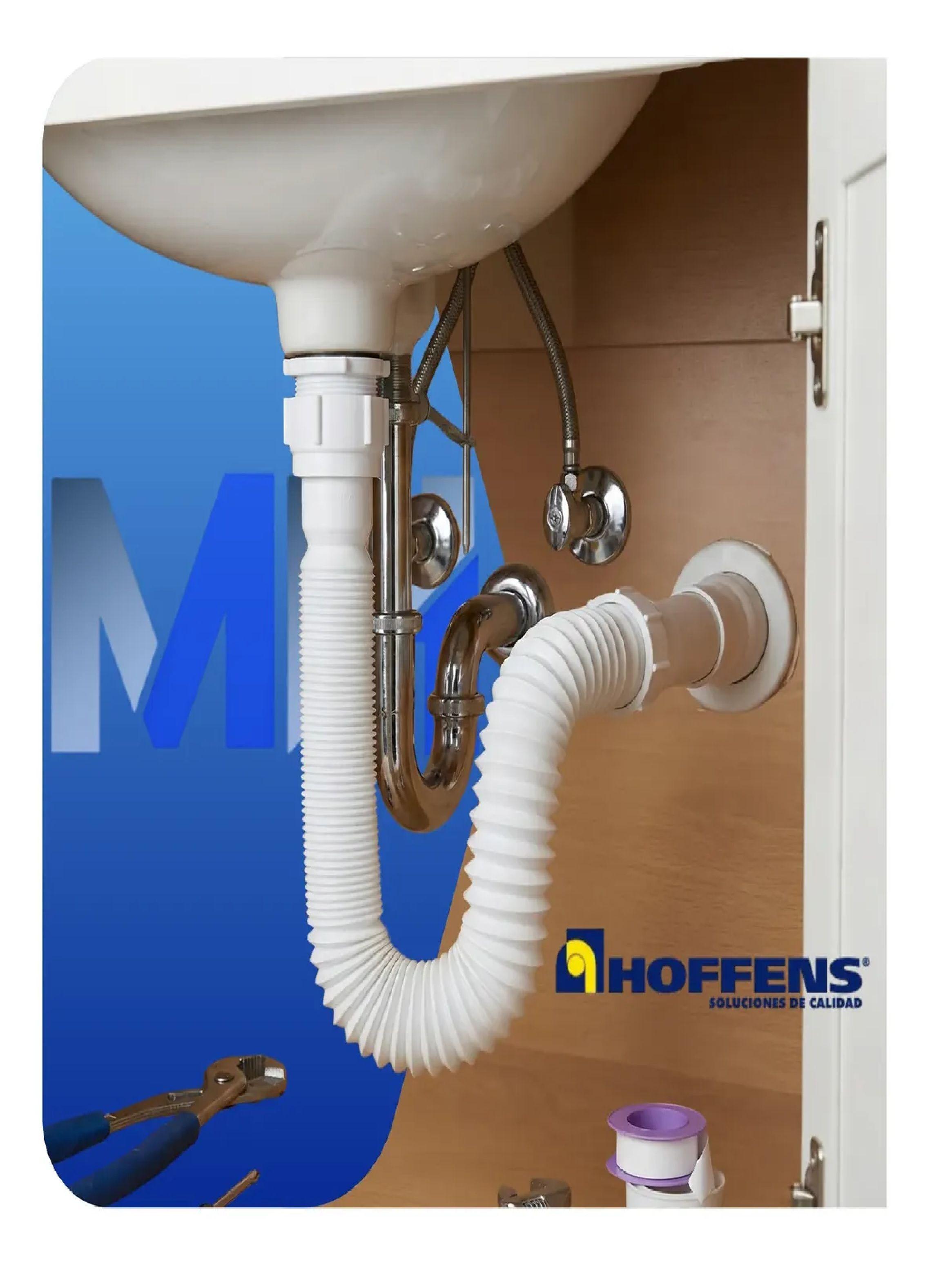 Sifón Flexible Universal Extensible 40mm 1 1/4 1 1/2 Hoffens-4