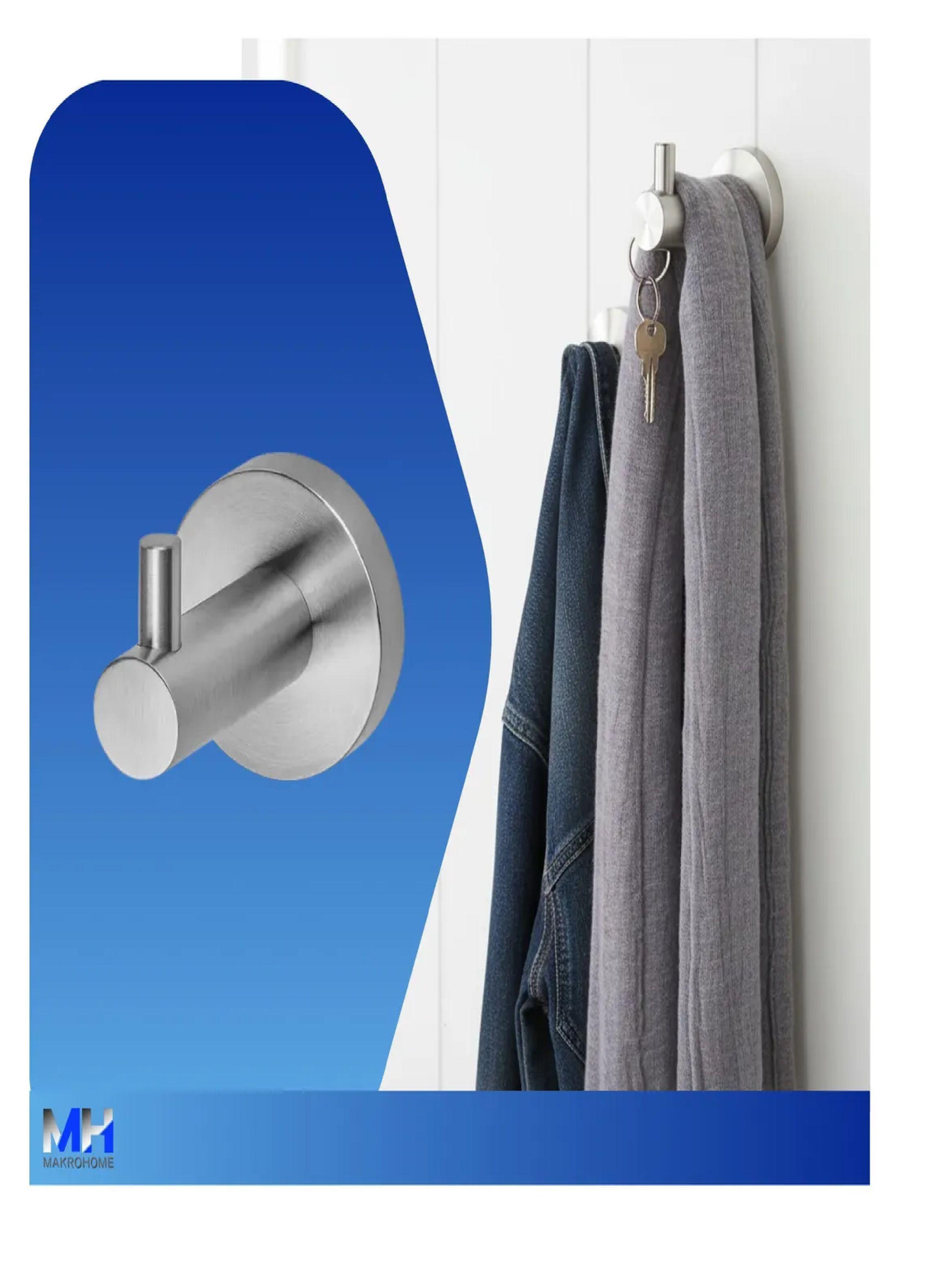 Pack X3 Perchero De Baño Taumm Acero Inoxidable Elegancia-2