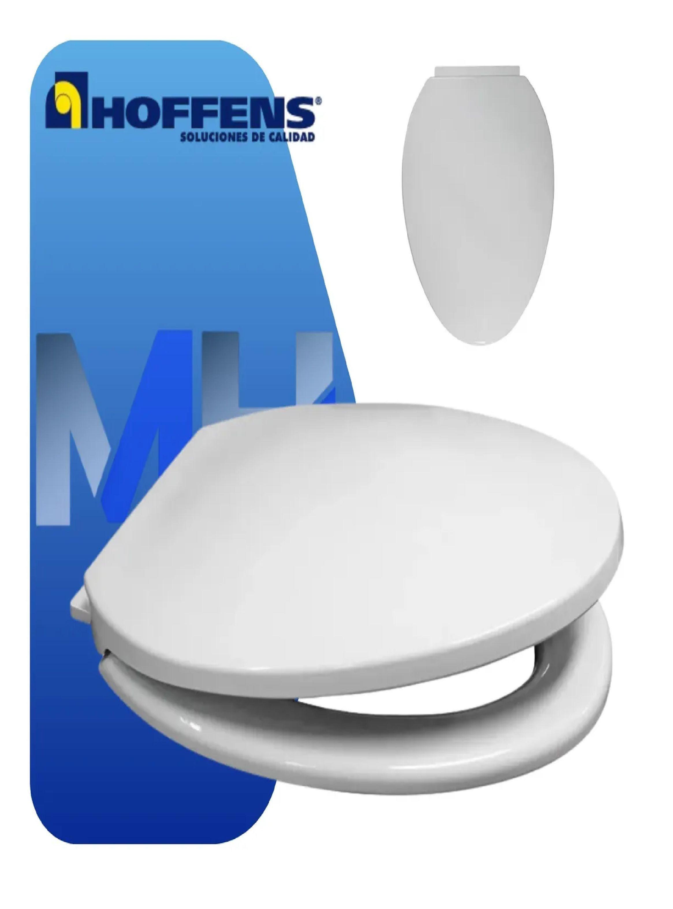 Asiento Y Tapa Wc Elongado Reforzado Cierre Normal Hoffens-2