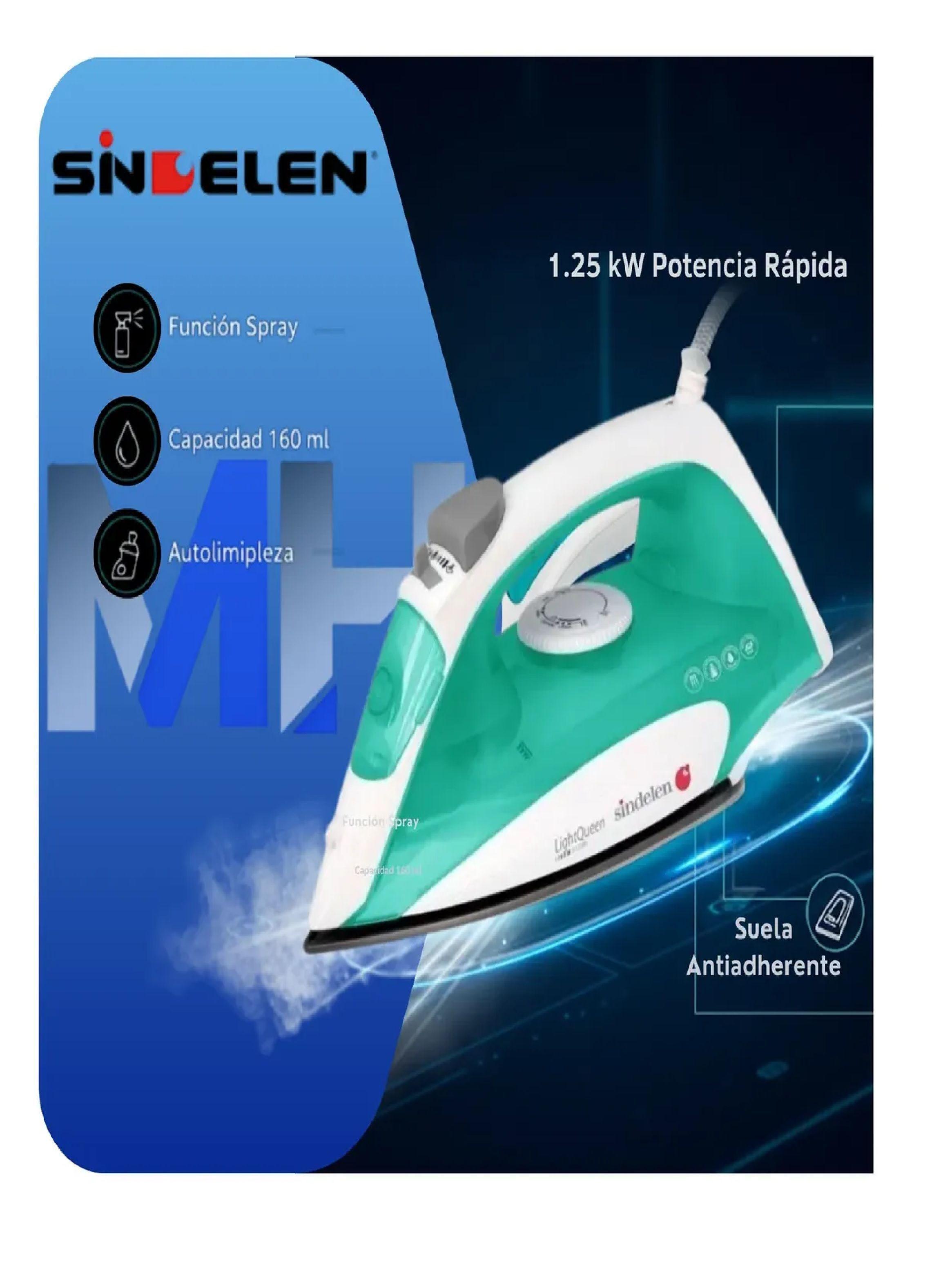 Plancha A Vapor Sindelen Light Queen V-1250bl 1250w Blanca-4