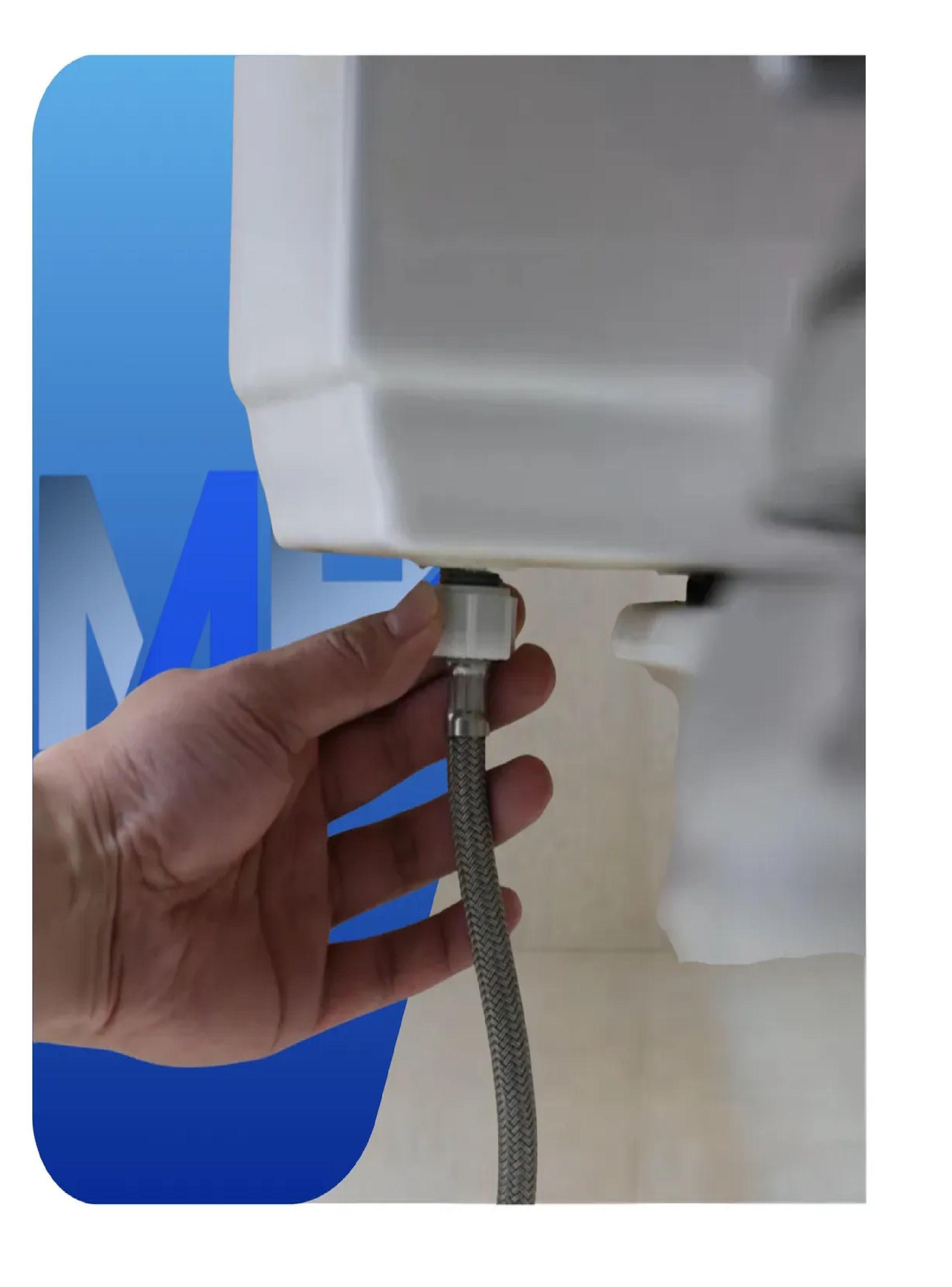 Pack 10 Flexibles Agua Wc 1/2 X 15/16 X 30cm Acero Inox Taumm-2