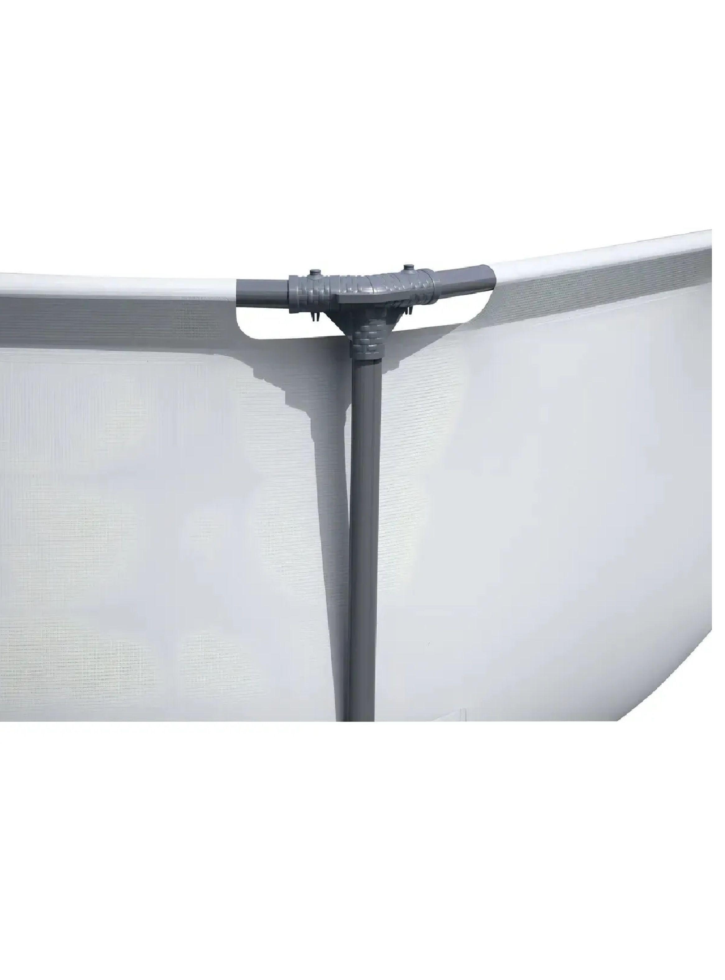 Alberca Piscina Estructural Redonda Bestway Gris 3.66mts-5