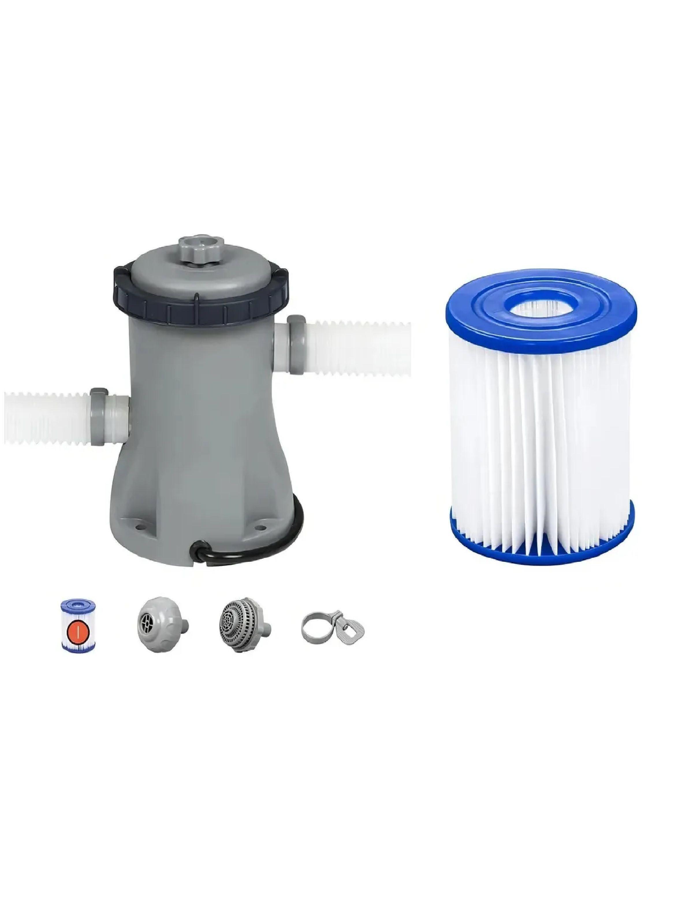 Alberca Piscina Estructural Redonda Bestway Gris 3.66mts-6