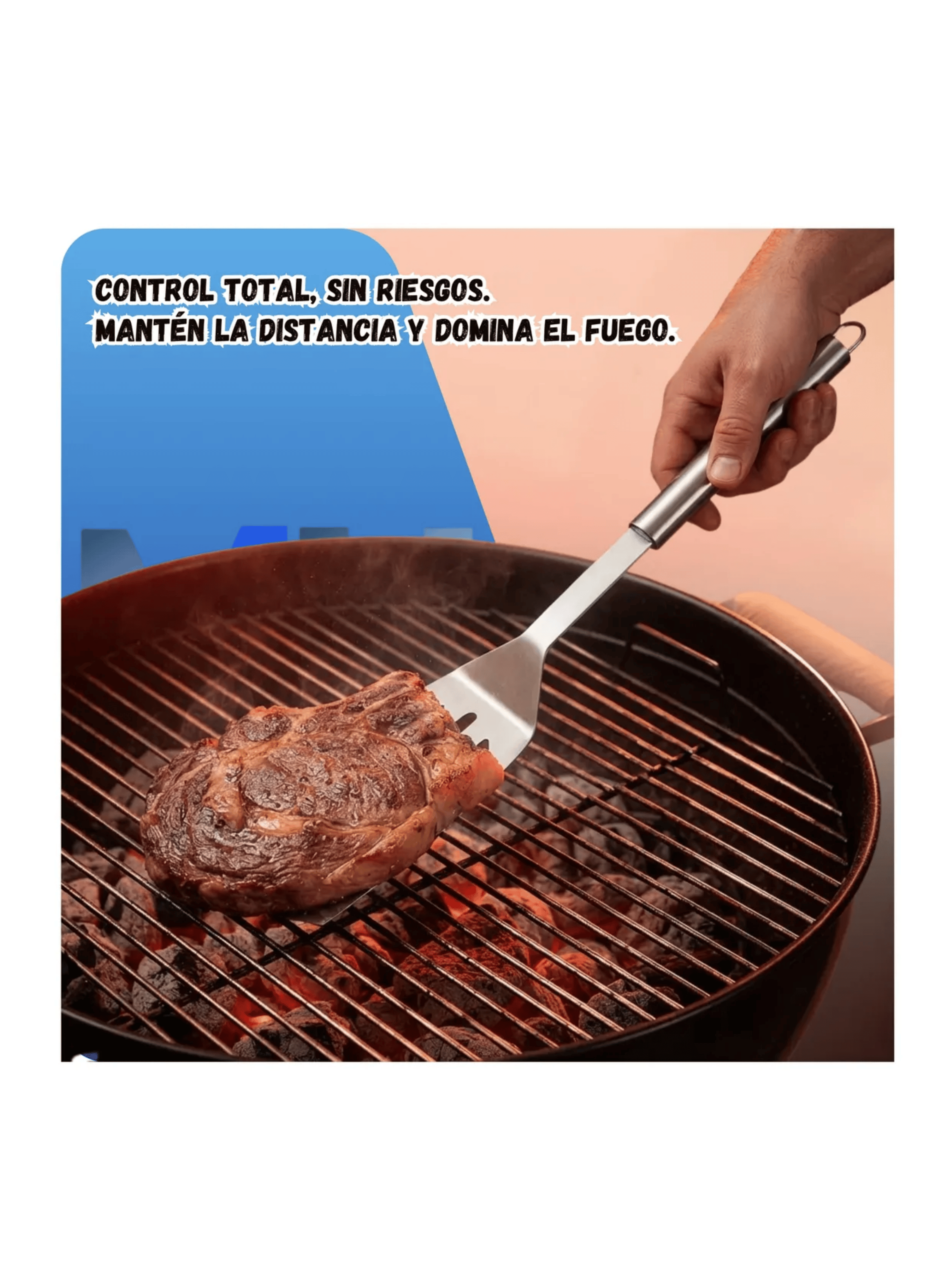 Set Parrillero Beefmaker 18 Pzs Acero Inoxidable Con Maletin-3