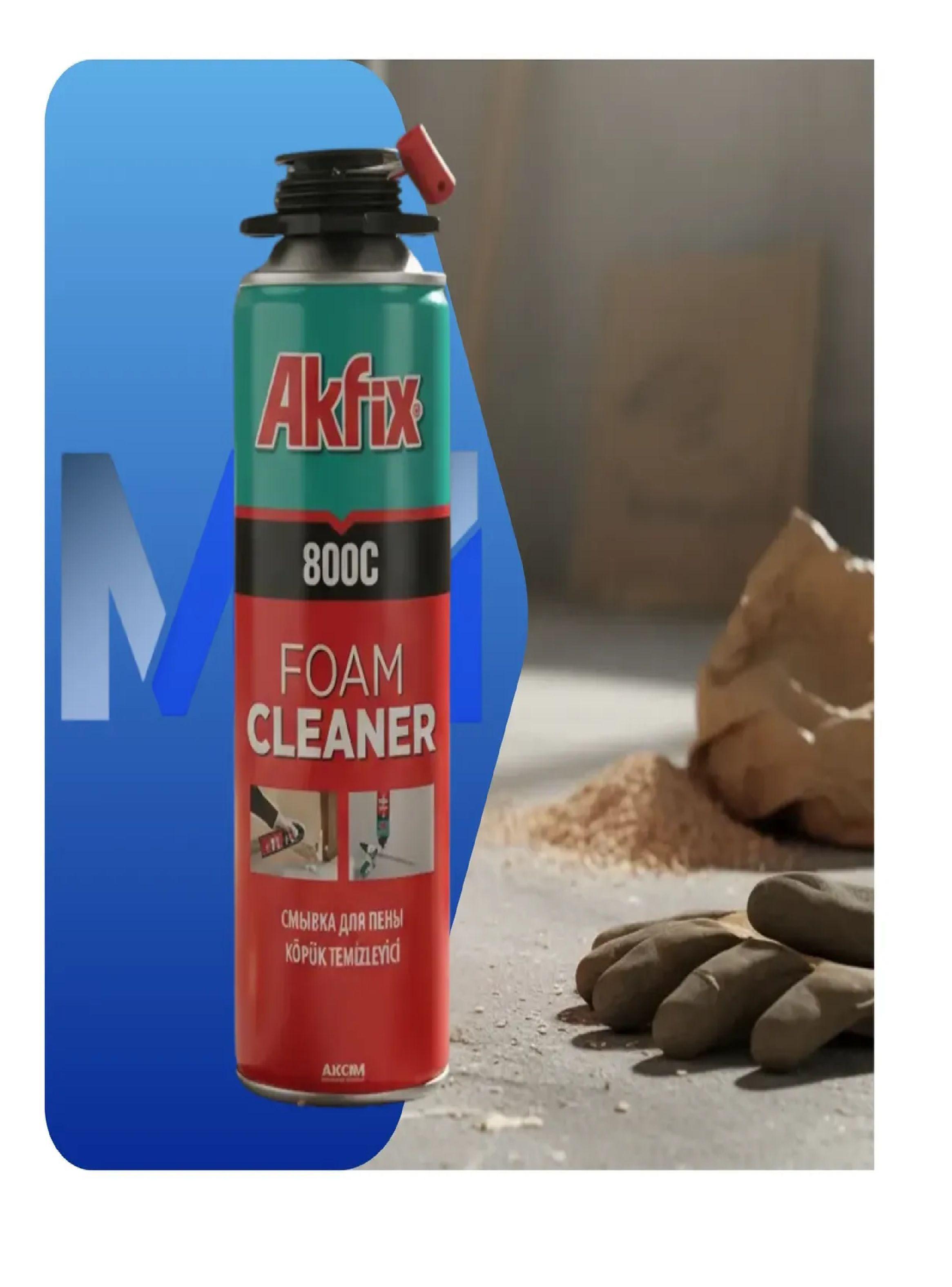 6 Unid Solvente Limpiador Akfix 800c Espuma Poliuretano-1