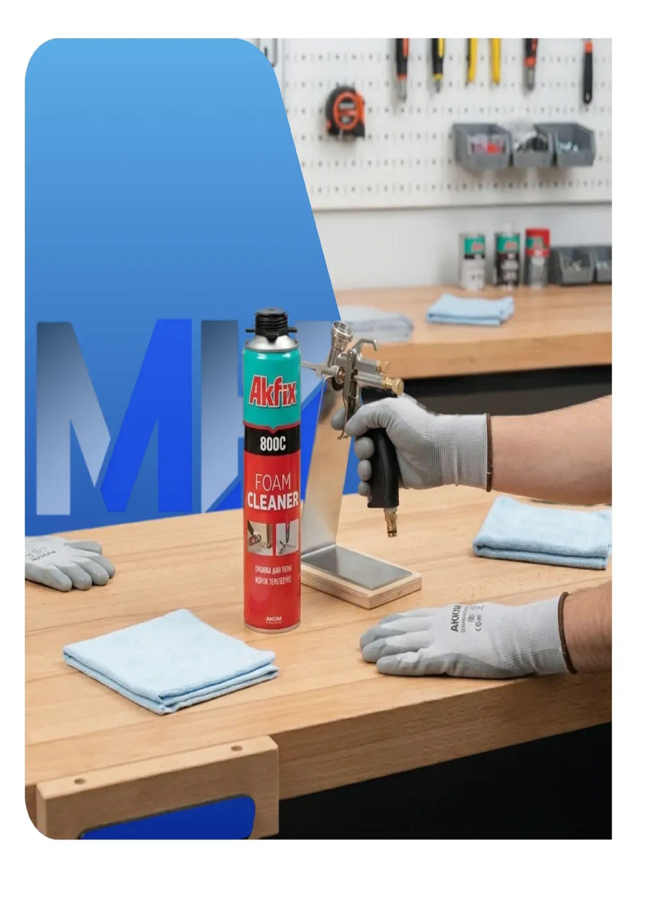 6 Unid Solvente Limpiador Akfix 800c Espuma Poliuretano-2