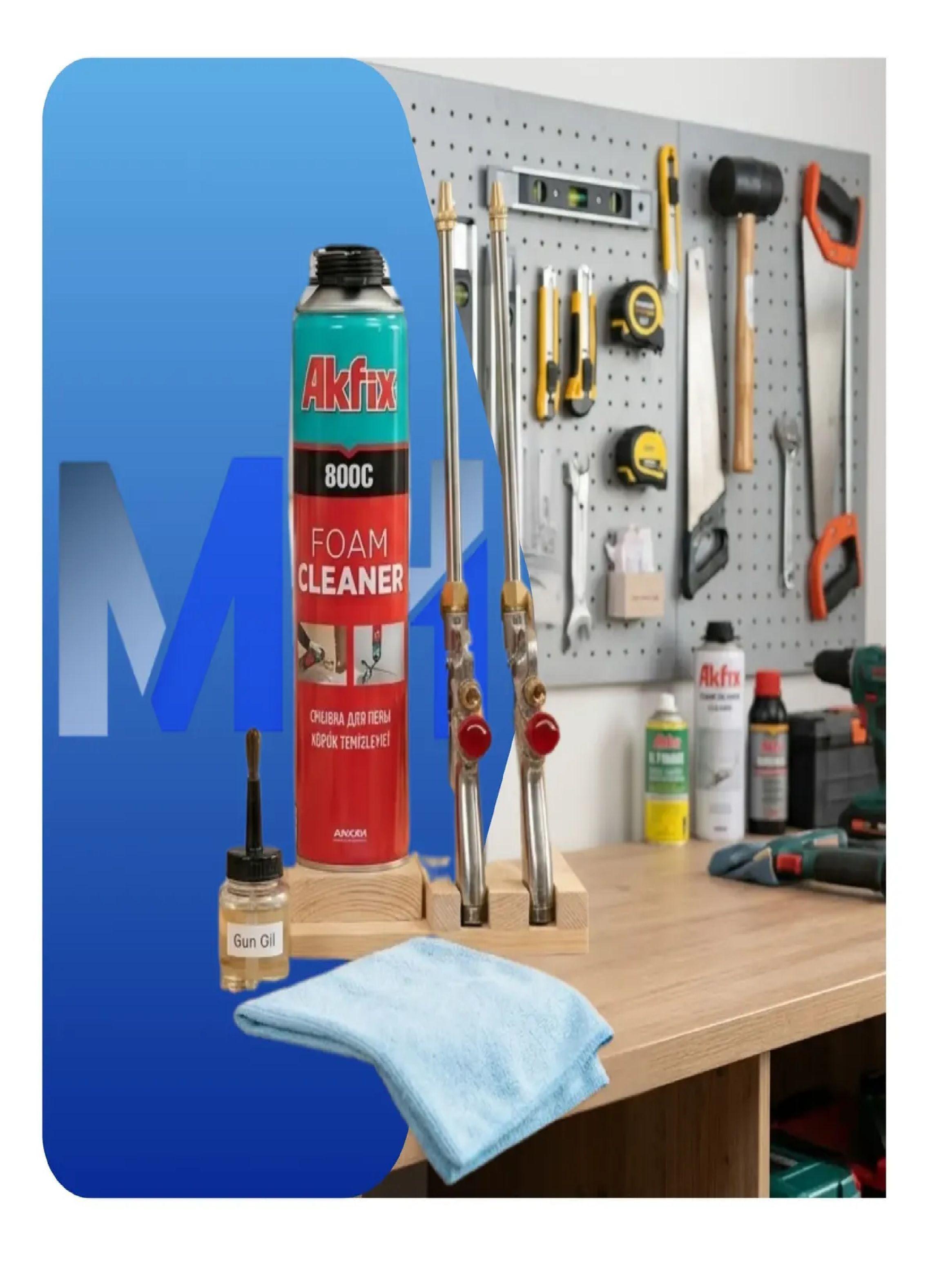 6 Unid Solvente Limpiador Akfix 800c Espuma Poliuretano-3