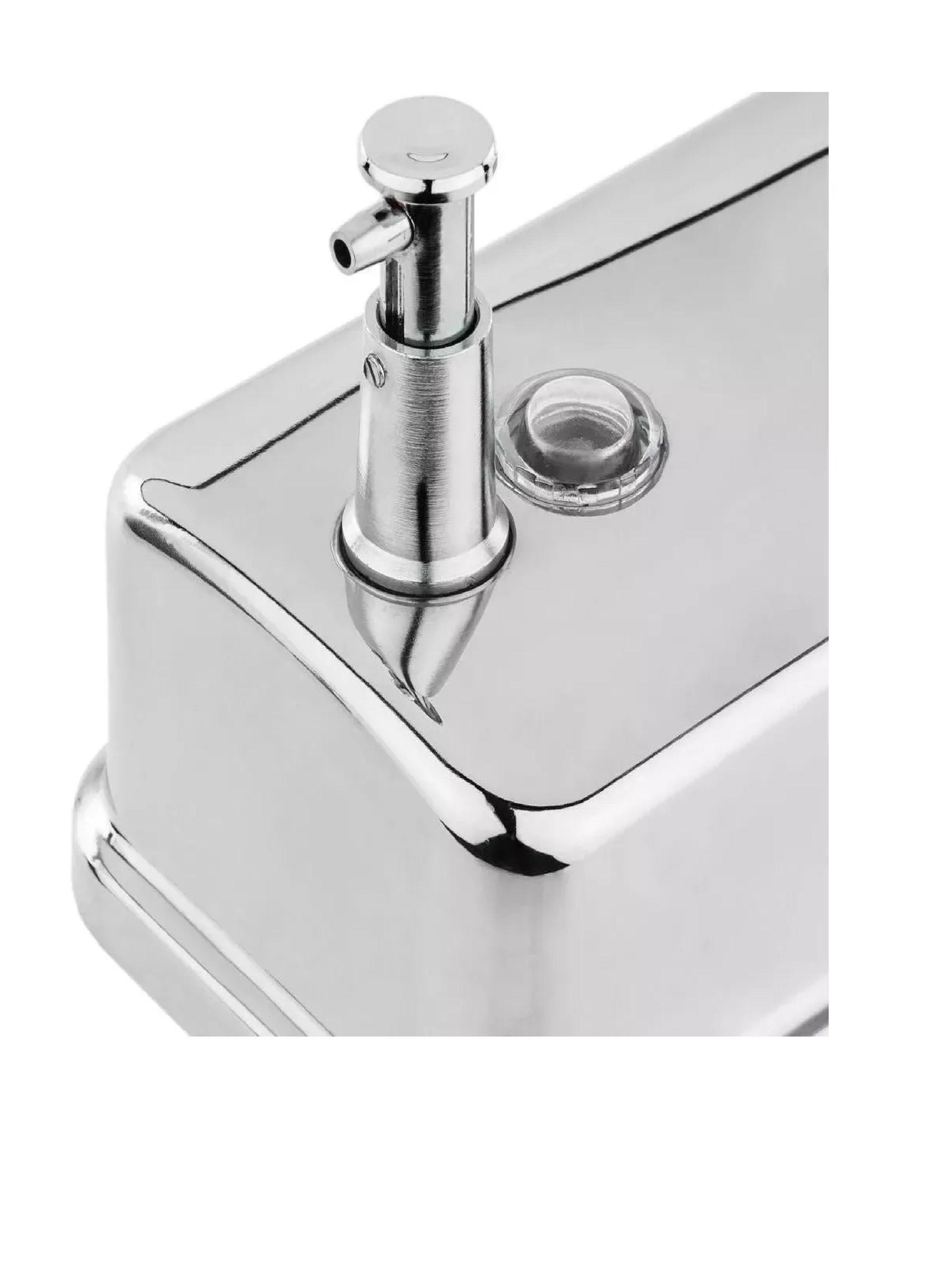 Dispensador Jabon Muro Acero Inoxidable 800 Ml Cromado Taumm-4