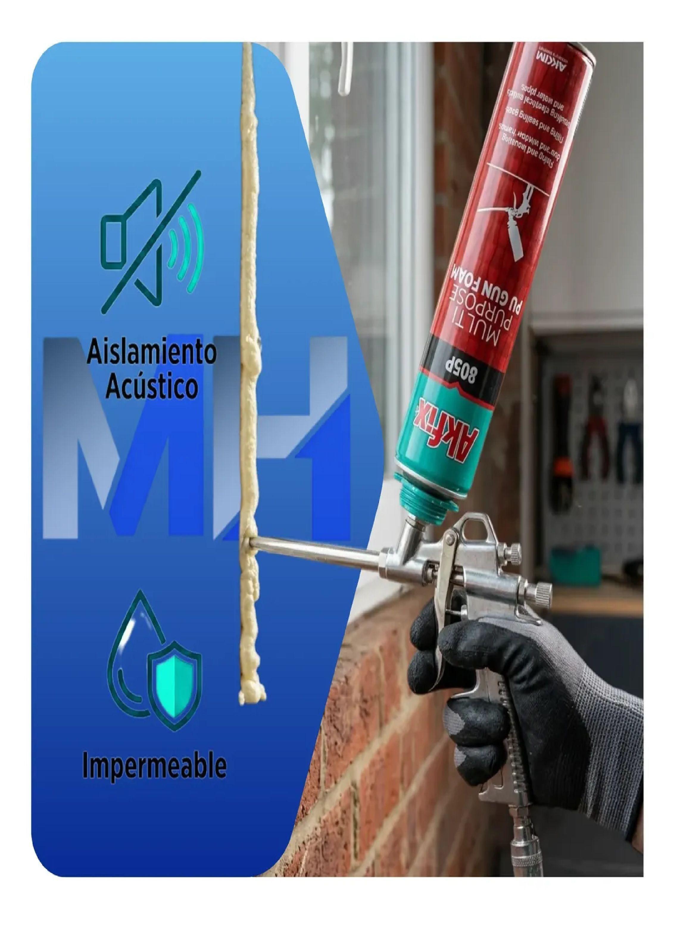 Espuma Poliuretano Akfix 805p 750ml Profesional Para Pistola-2