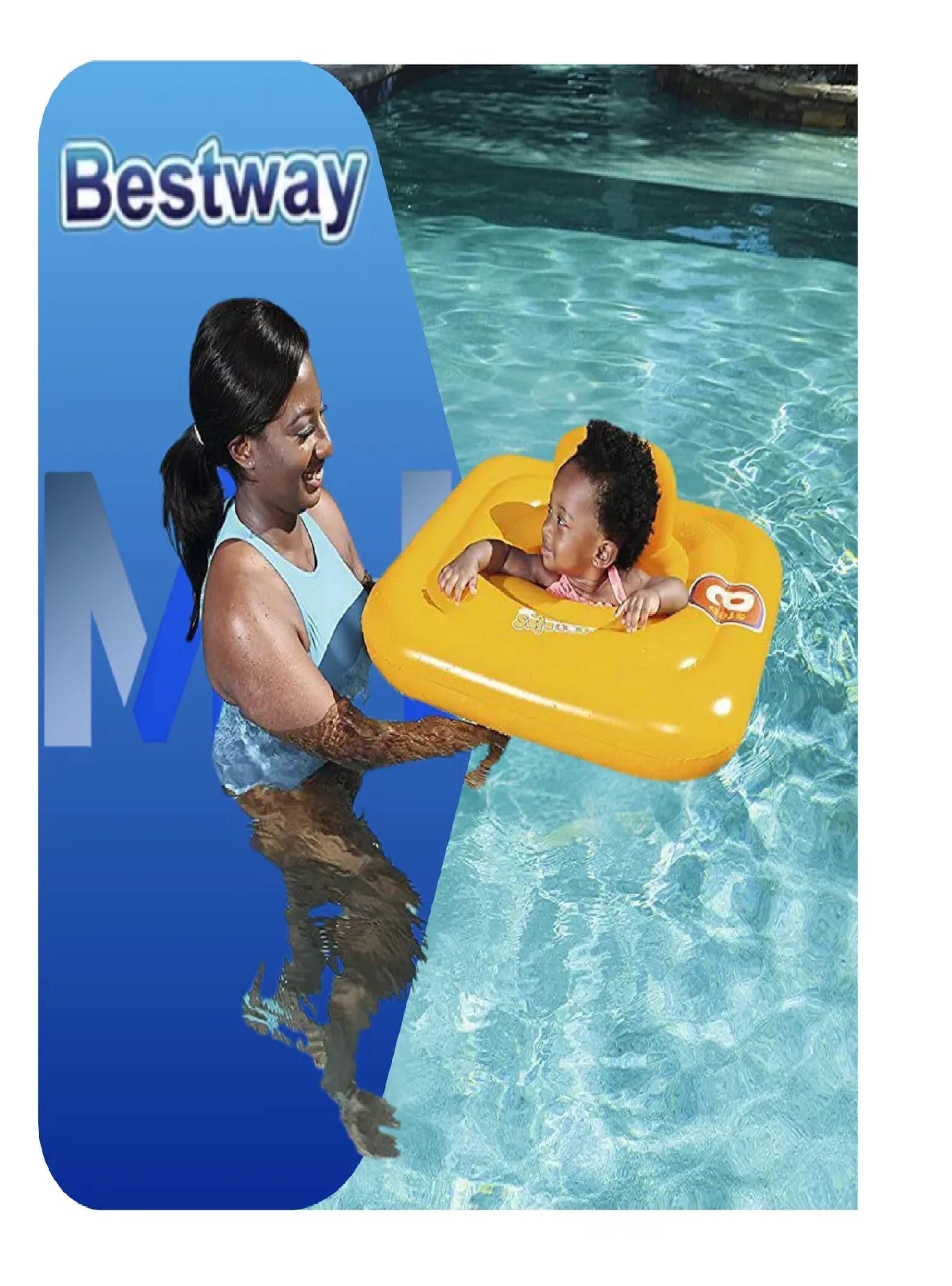 Flotador Inflable Bestway Safe Step A 76x76cm Asiento Seguro-5