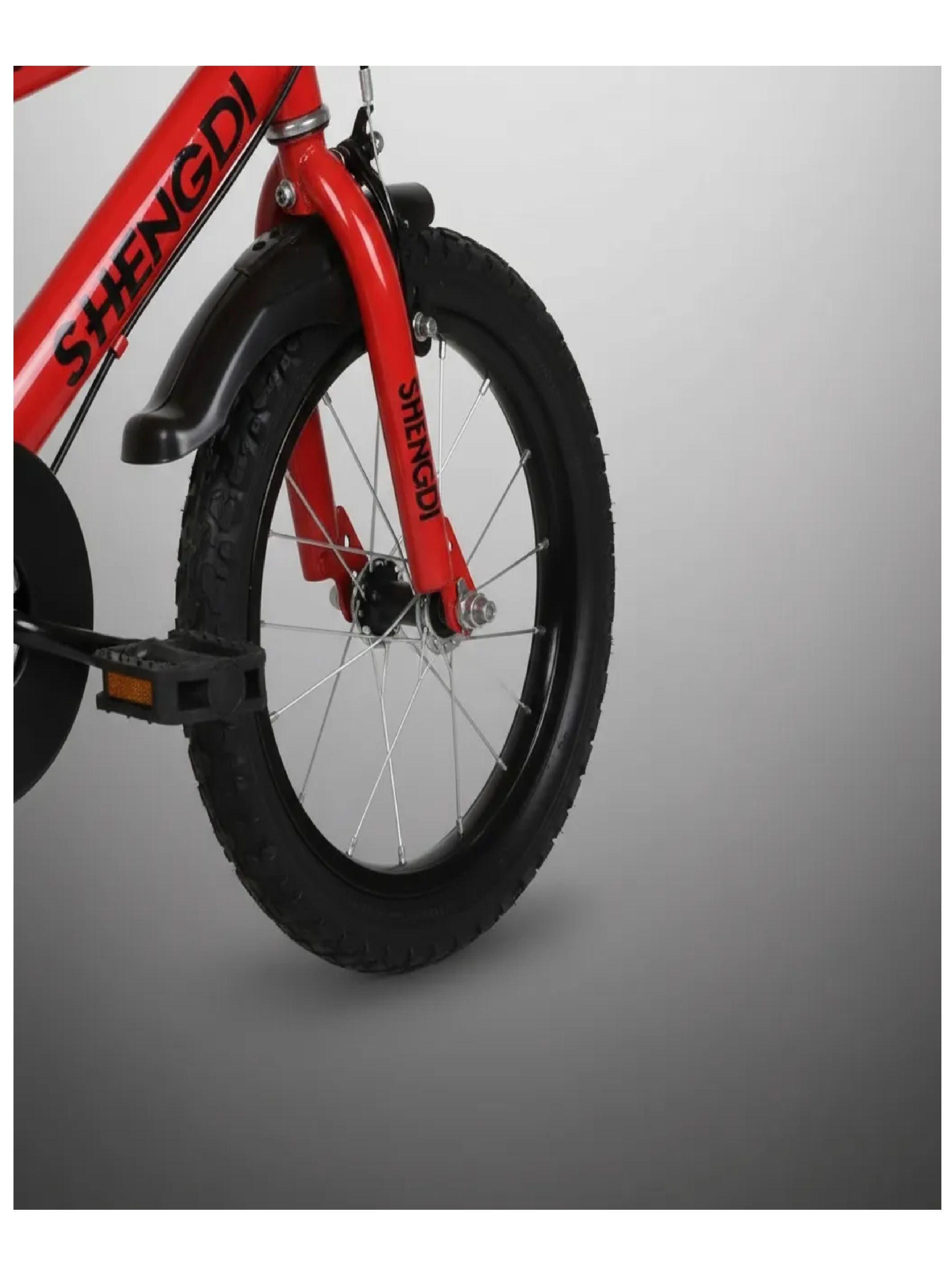 Bicicleta Aro 12 Infantil Con Ruedas De Aprendizaje Rojo-4