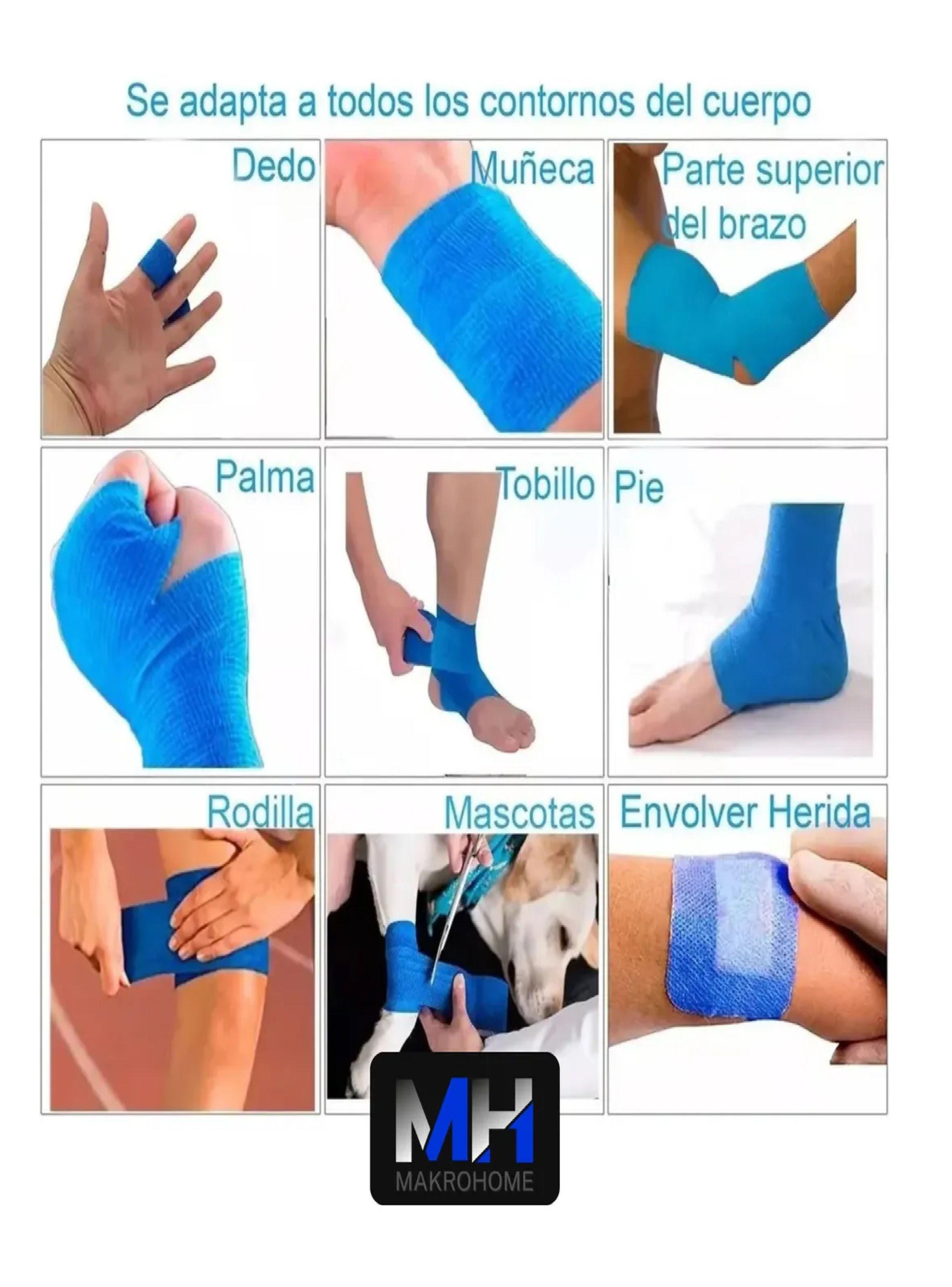 Venda Coban Autoadhesiva Vendaje Deporte 7,5cmx4,5m (unidad)-2