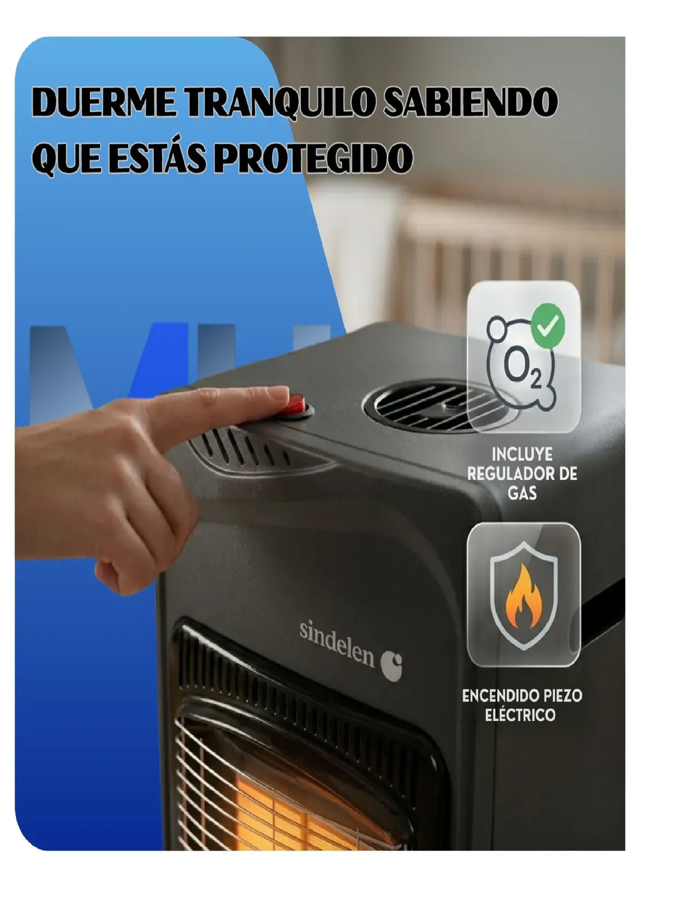 Estufa A Gas Infrarroja Sindelen Sr 5250ng Para Cilindro 5kg-1