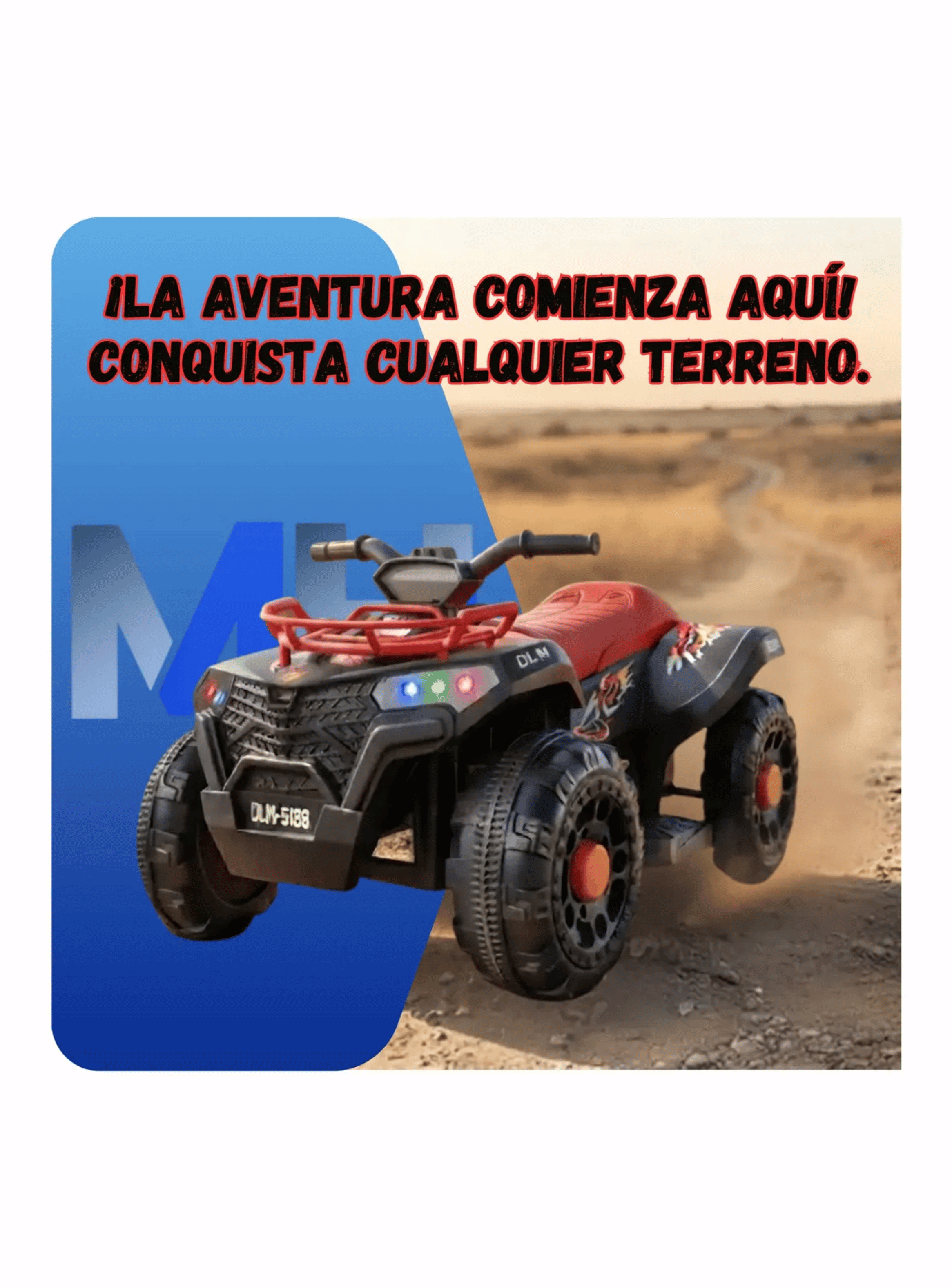 Cuatrimoto El ctrica Bater a 12v Para Ni os Todoterreno-5